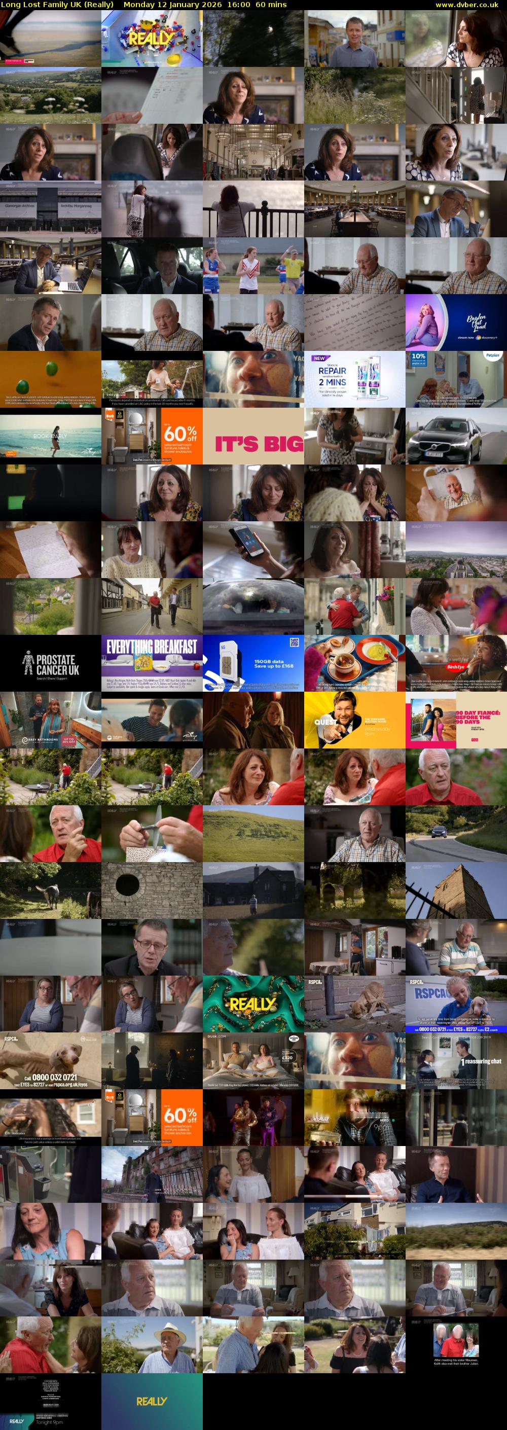 Long Lost Family UK (Really) Monday 12 January 2026 16:00 - 17:00