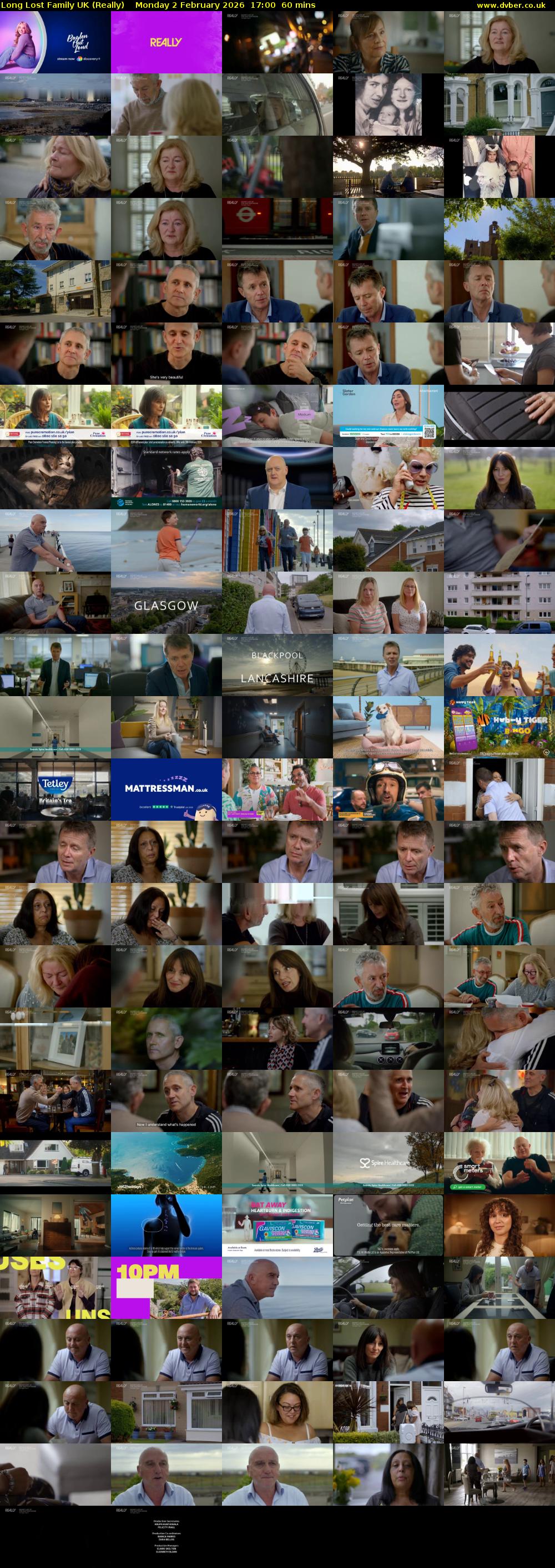 Long Lost Family UK (Really) Monday 2 February 2026 17:00 - 18:00