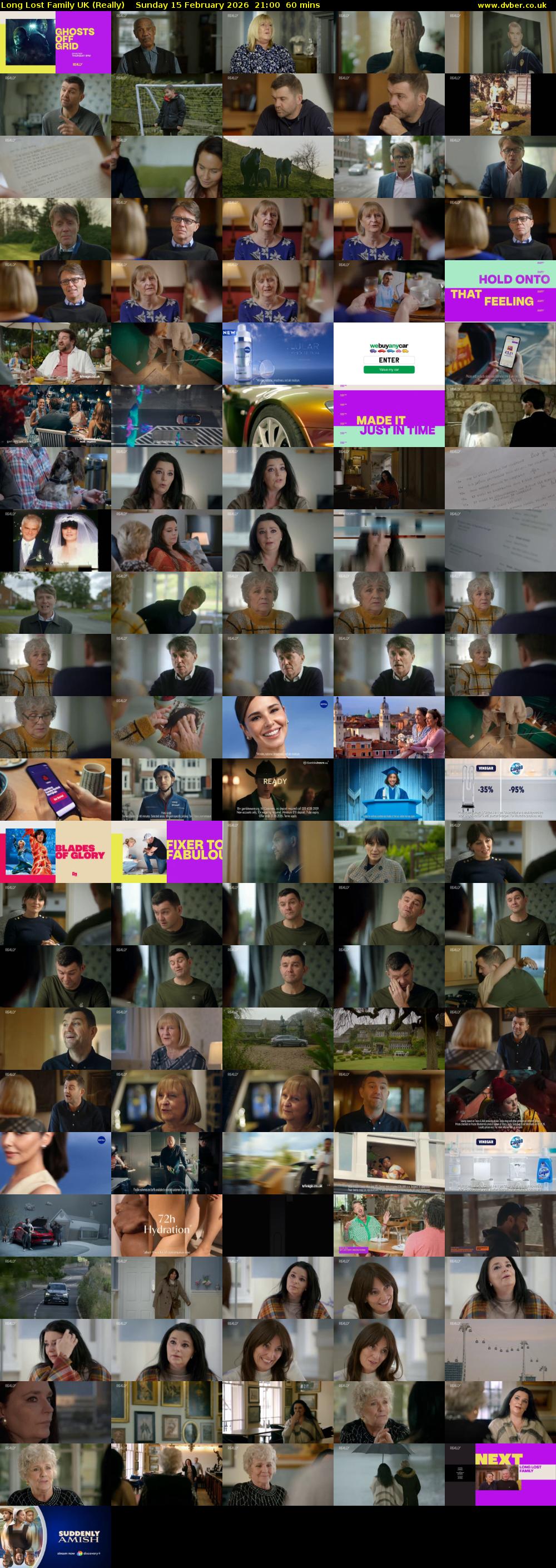 Long Lost Family UK (Really) Sunday 15 February 2026 21:00 - 22:00