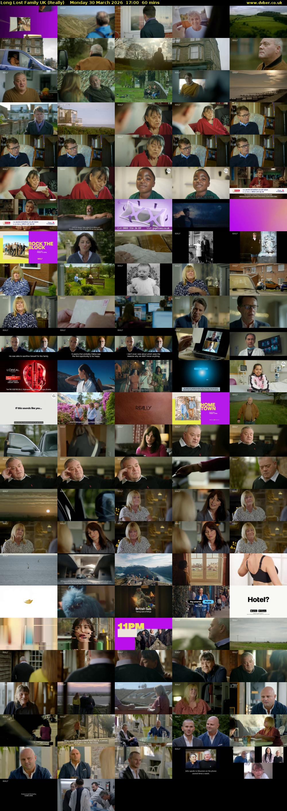 Long Lost Family UK (Really) Monday 30 March 2026 17:00 - 18:00