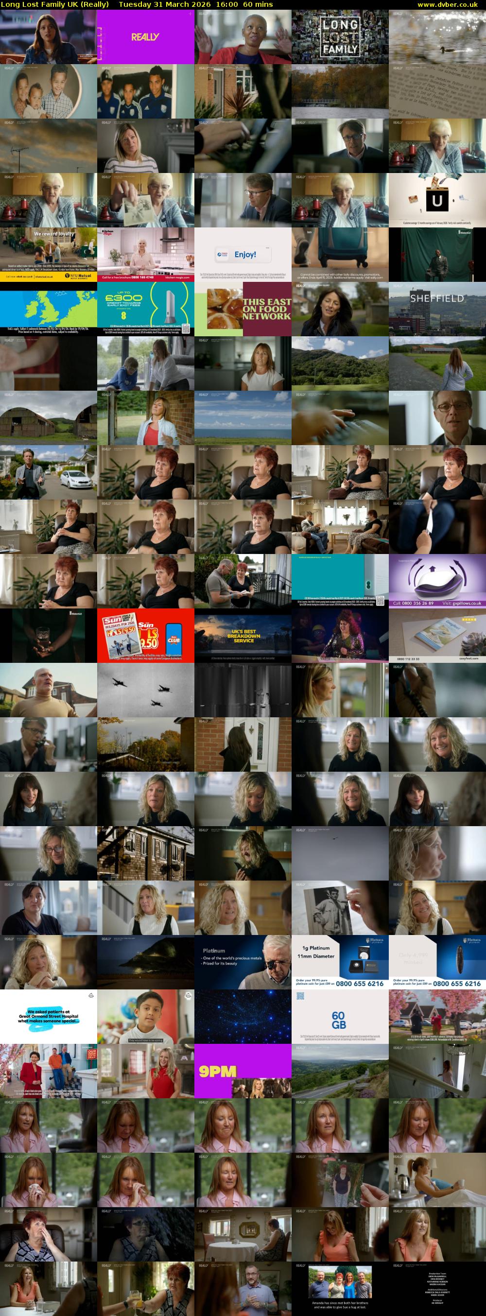 Long Lost Family UK (Really) Tuesday 31 March 2026 16:00 - 17:00