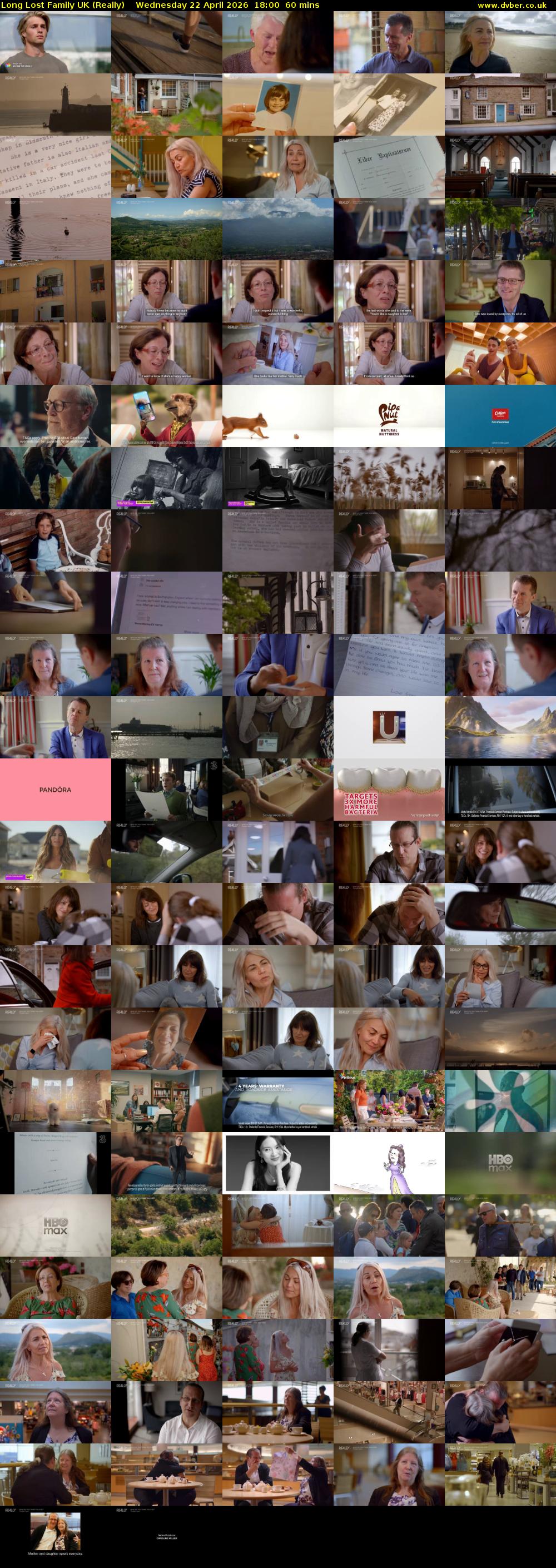 Long Lost Family UK (Really) Wednesday 22 April 2026 18:00 - 19:00