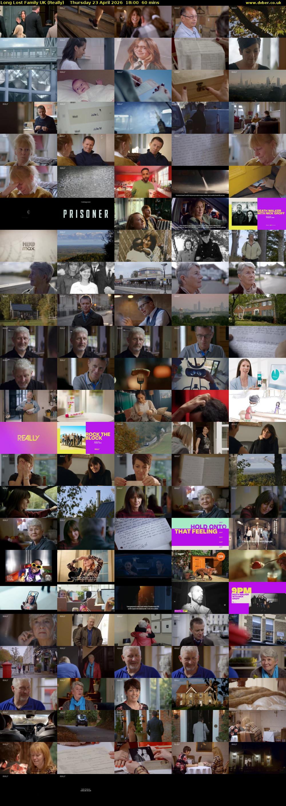 Long Lost Family UK (Really) Thursday 23 April 2026 18:00 - 19:00