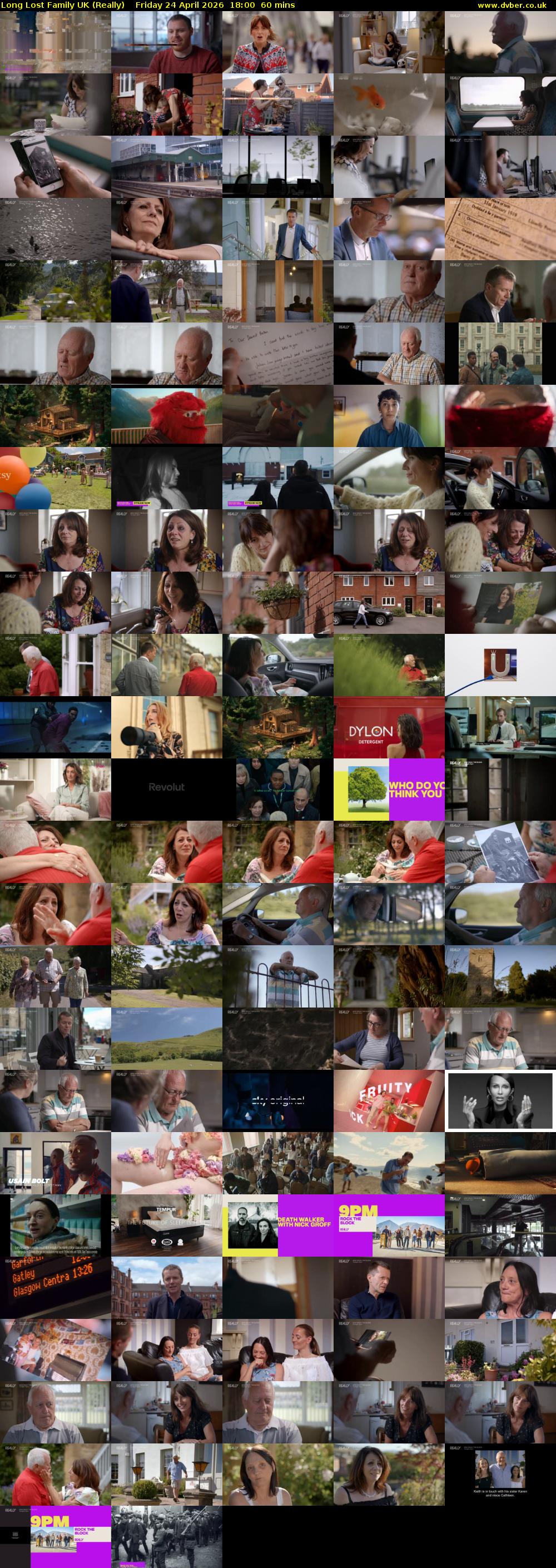 Long Lost Family UK (Really) Friday 24 April 2026 18:00 - 19:00