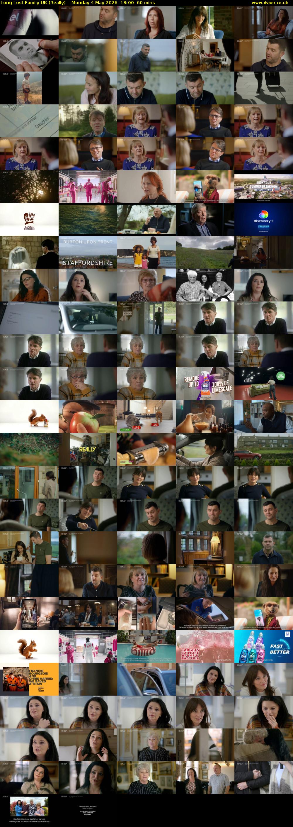 Long Lost Family UK (Really) Monday 4 May 2026 18:00 - 19:00