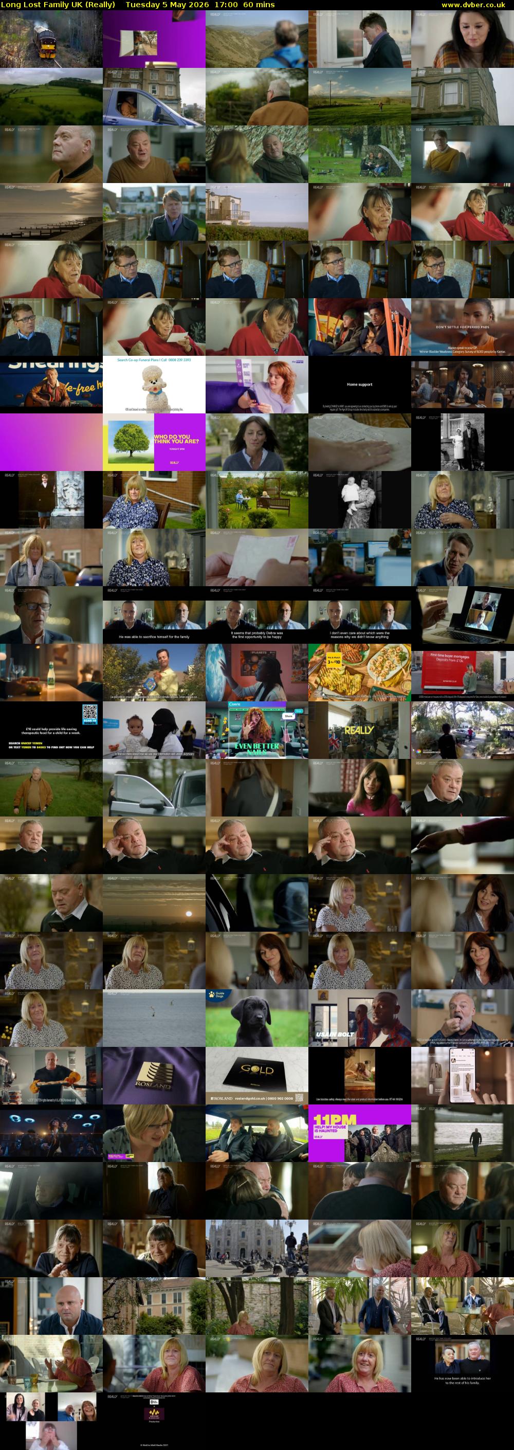 Long Lost Family UK (Really) Tuesday 5 May 2026 17:00 - 18:00