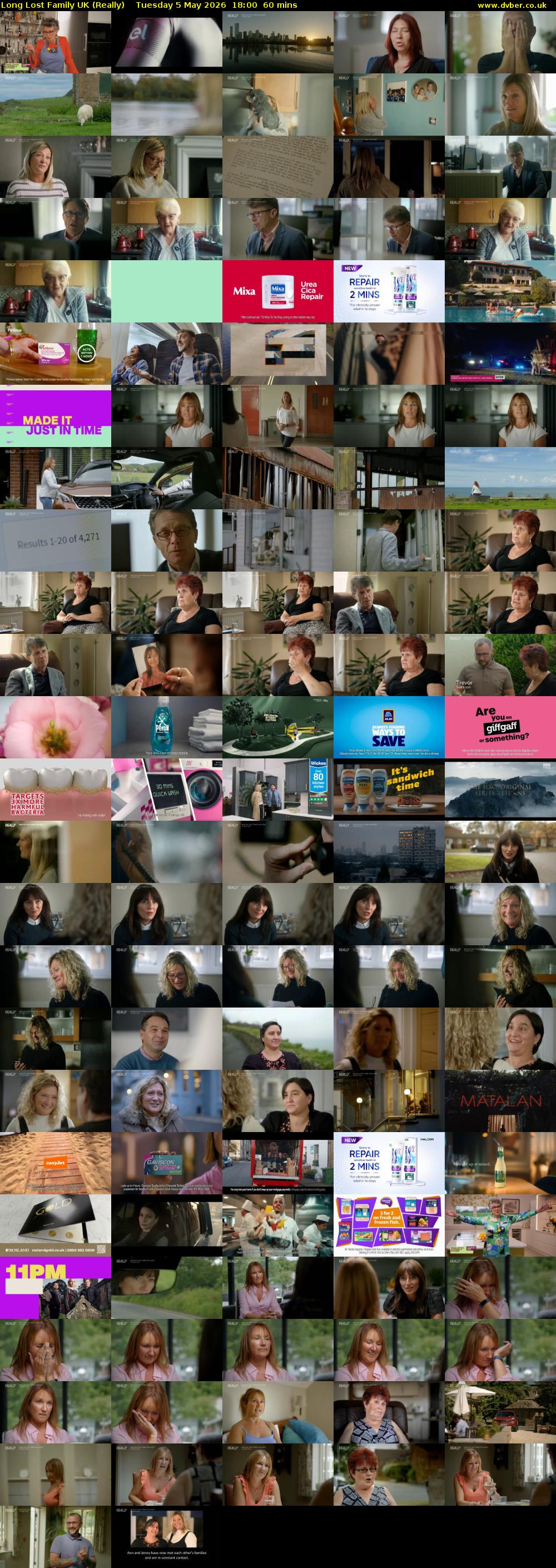 Long Lost Family UK (Really) Tuesday 5 May 2026 18:00 - 19:00
