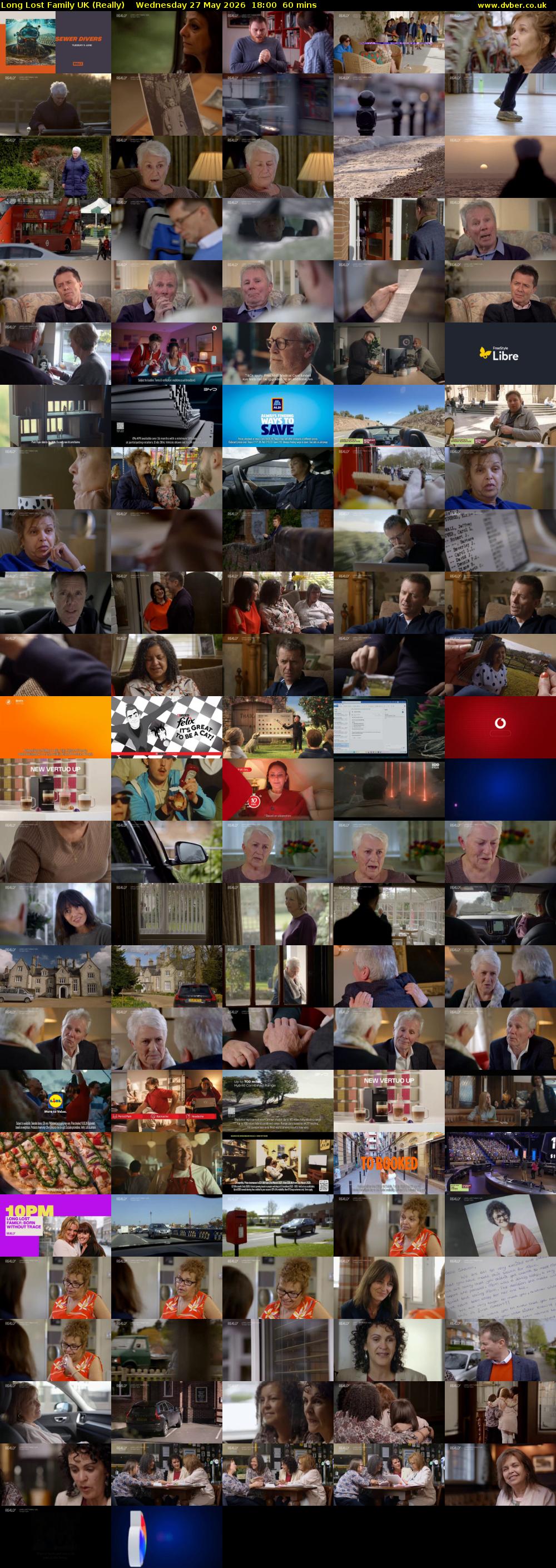 Long Lost Family UK (Really) Wednesday 27 May 2026 18:00 - 19:00