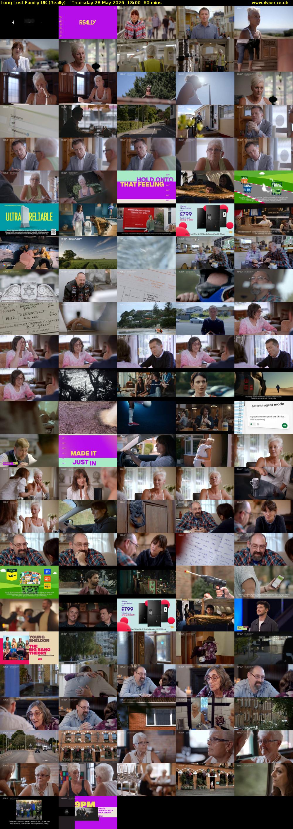 Long Lost Family UK (Really) Thursday 28 May 2026 18:00 - 19:00