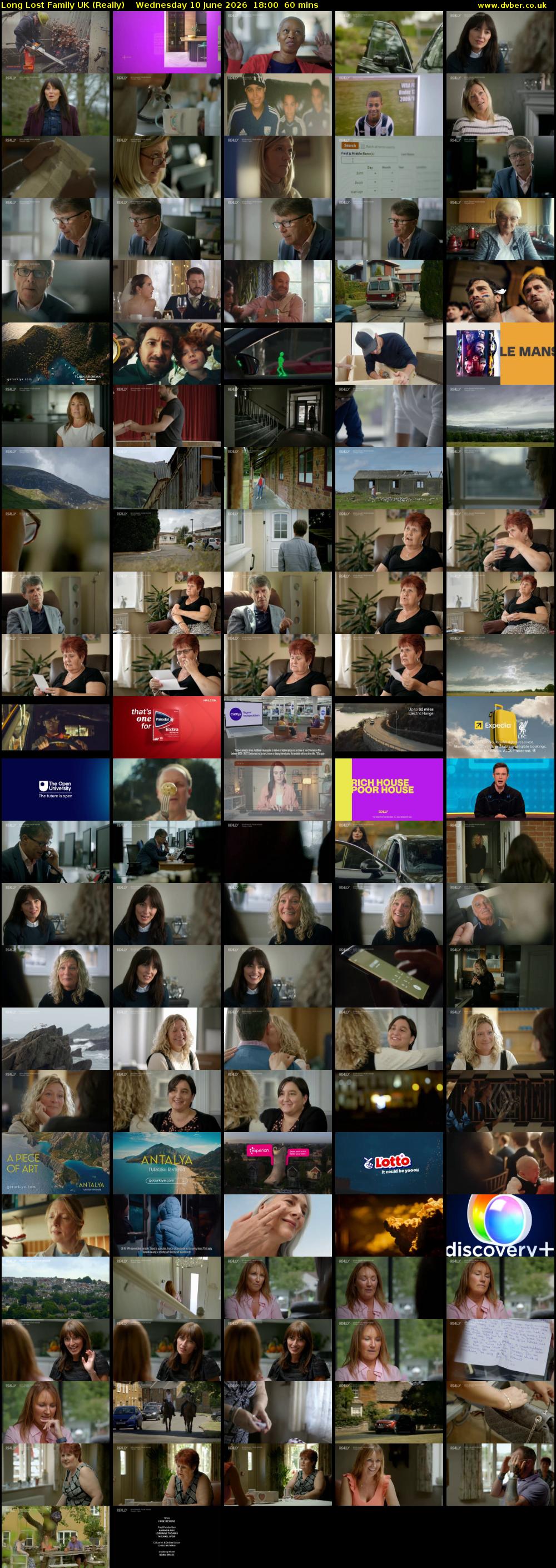 Long Lost Family UK (Really) Wednesday 10 June 2026 18:00 - 19:00