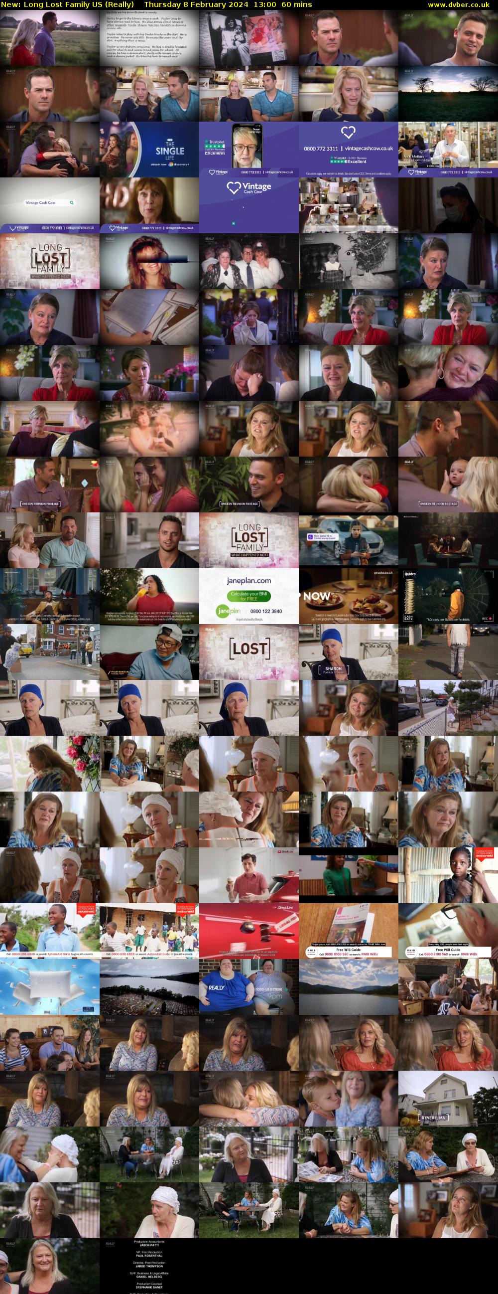 Long Lost Family US (Really) Thursday 8 February 2024 13:00 - 14:00