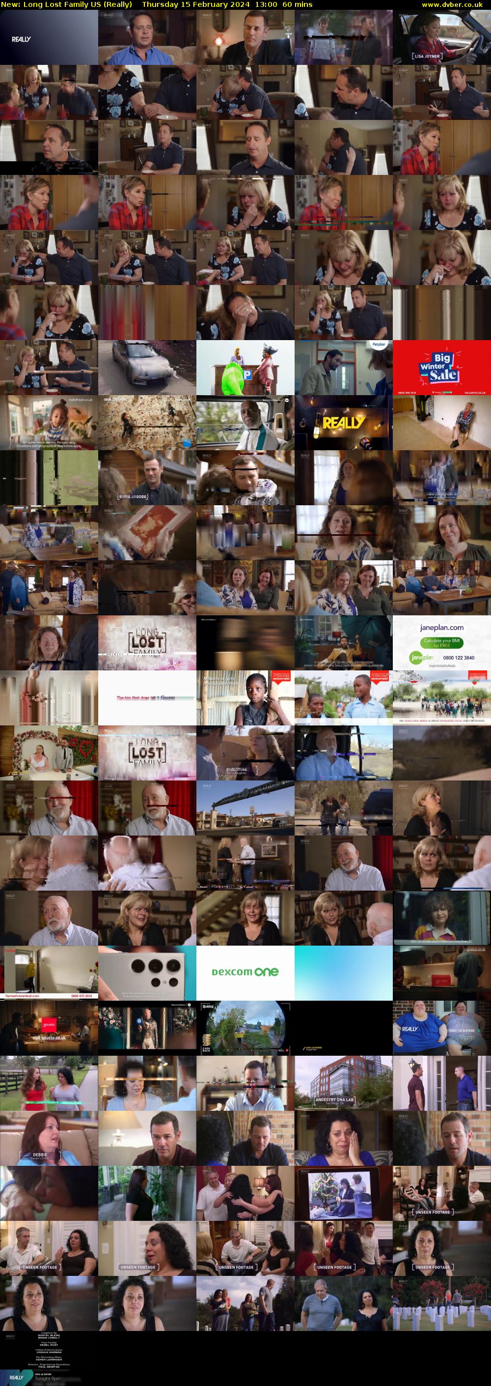 Long Lost Family US (Really) Thursday 15 February 2024 13:00 - 14:00