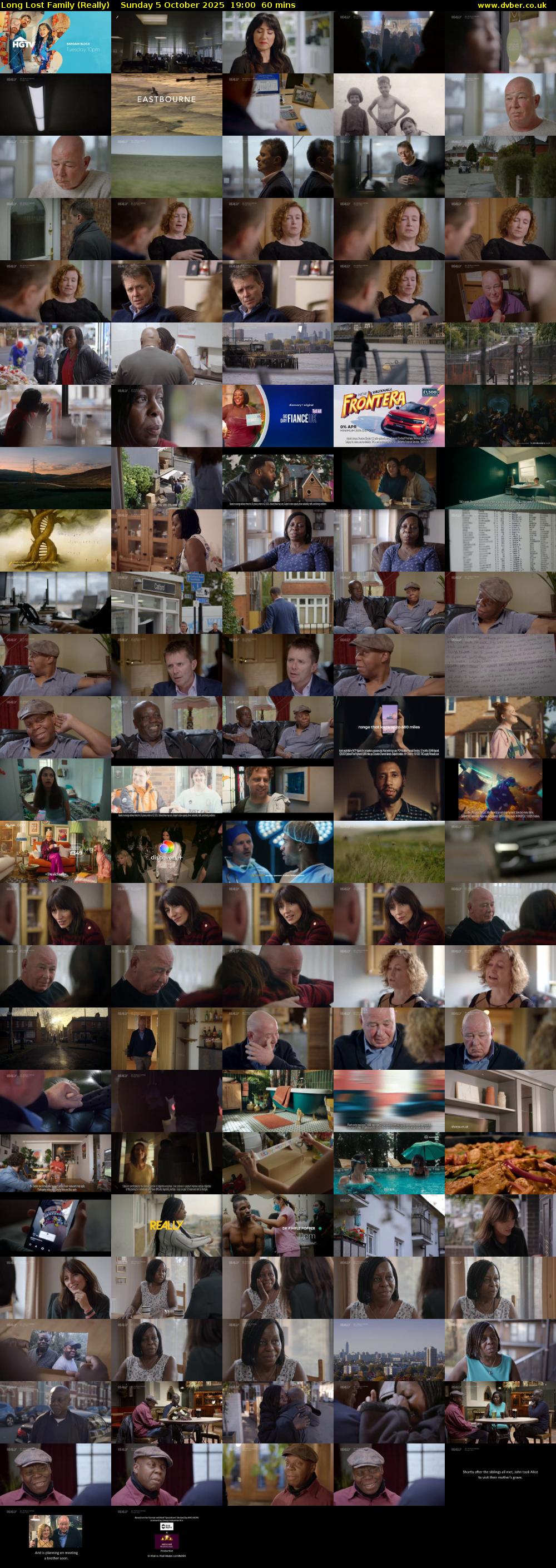 Long Lost Family (Really) Sunday 5 October 2025 19:00 - 20:00