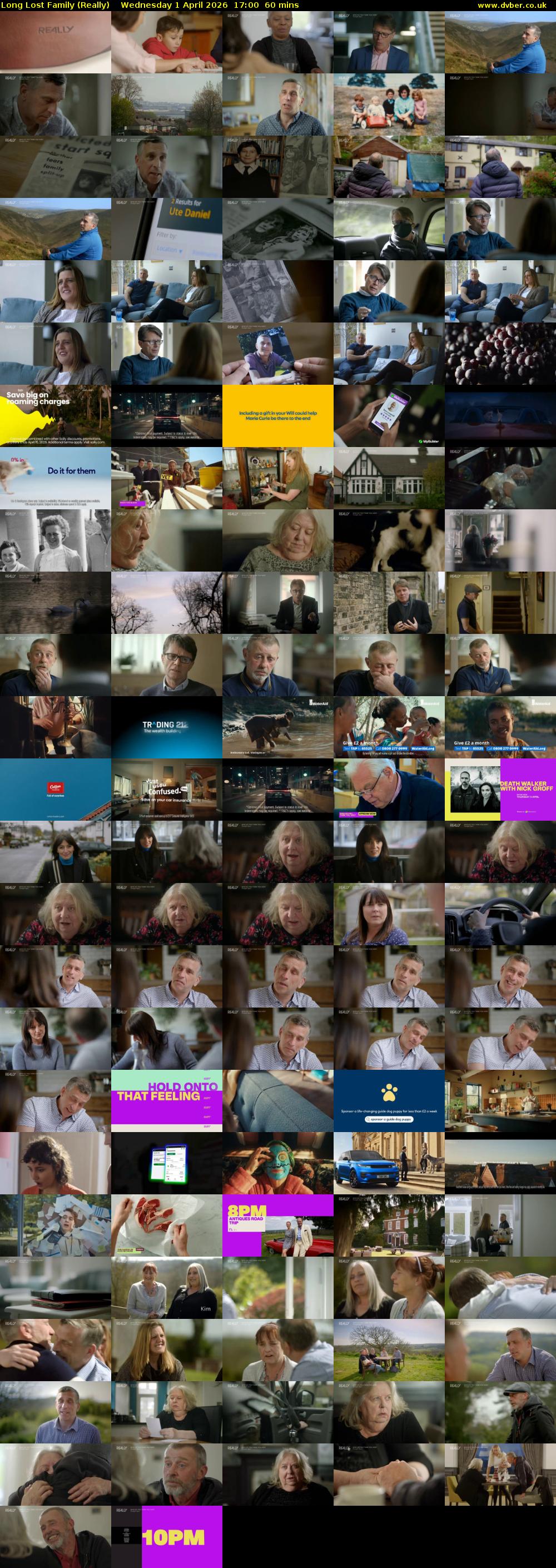 Long Lost Family (Really) Wednesday 1 April 2026 17:00 - 18:00