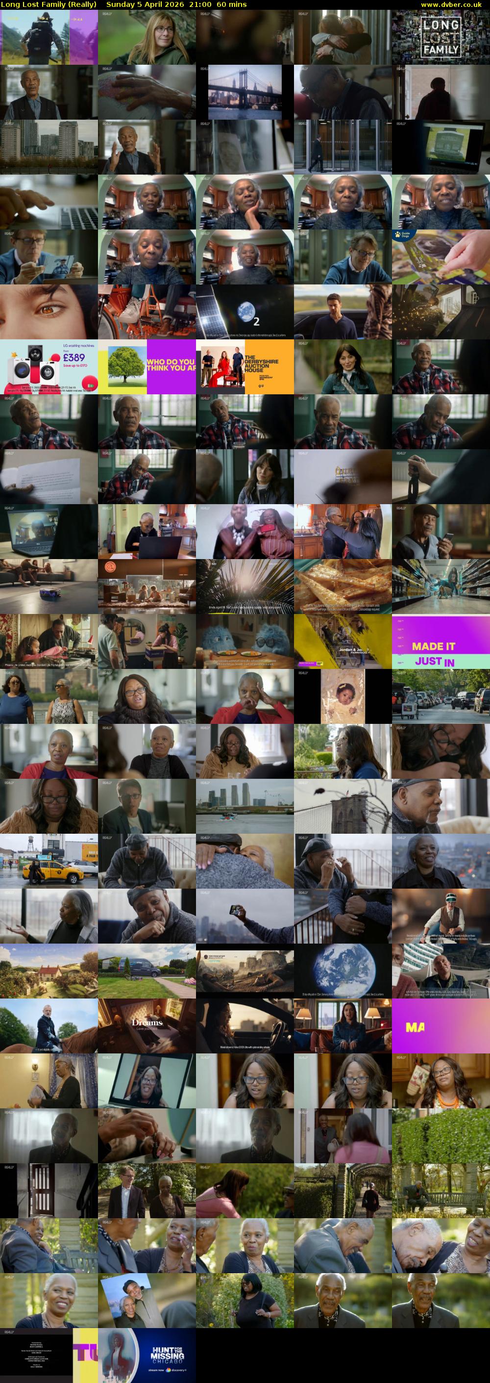 Long Lost Family (Really) Sunday 5 April 2026 21:00 - 22:00
