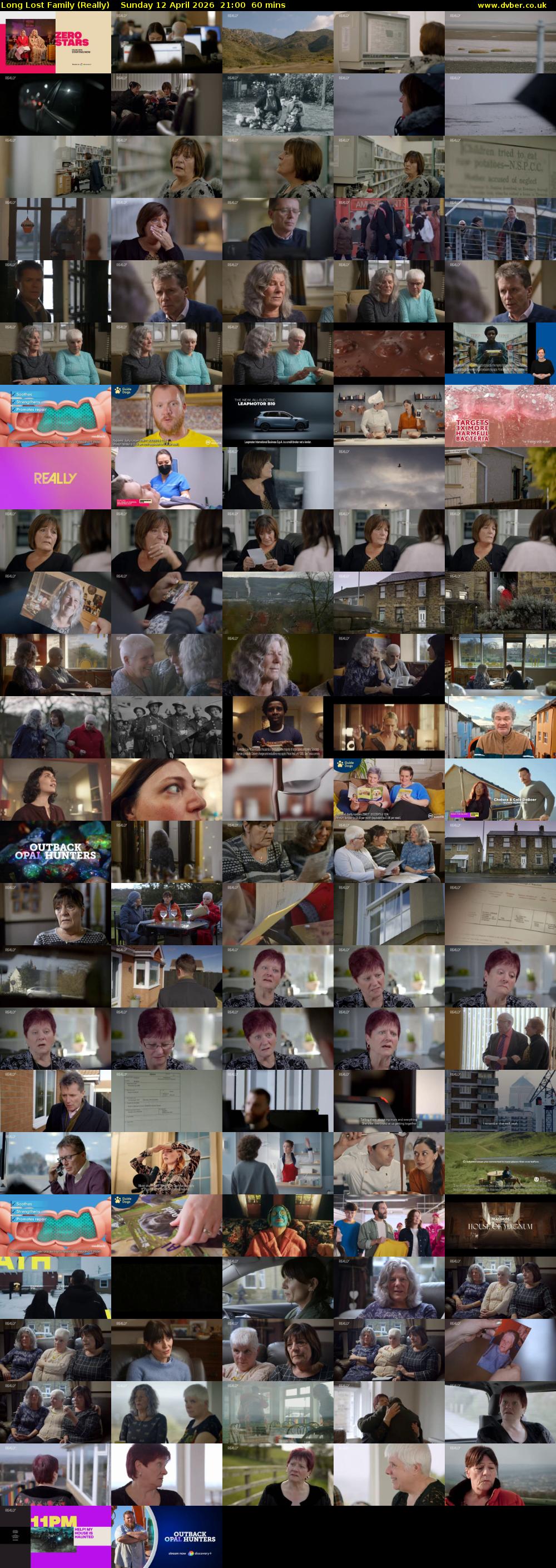 Long Lost Family (Really) Sunday 12 April 2026 21:00 - 22:00