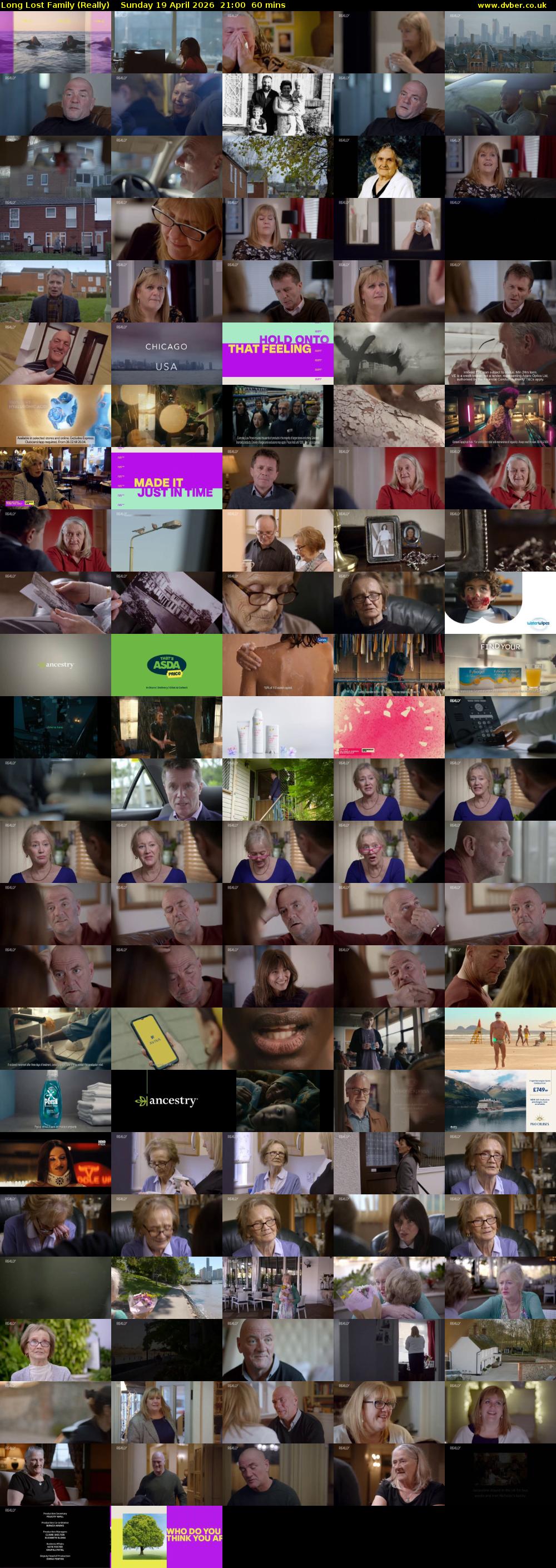 Long Lost Family (Really) Sunday 19 April 2026 21:00 - 22:00