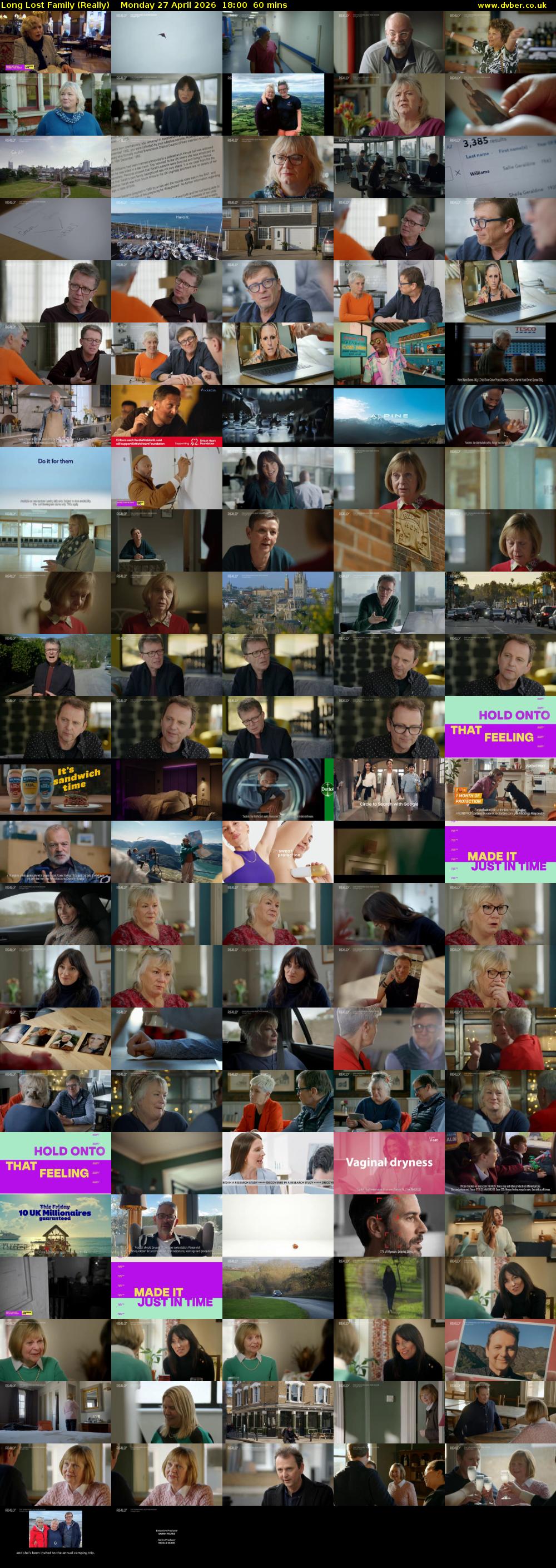 Long Lost Family (Really) Monday 27 April 2026 18:00 - 19:00
