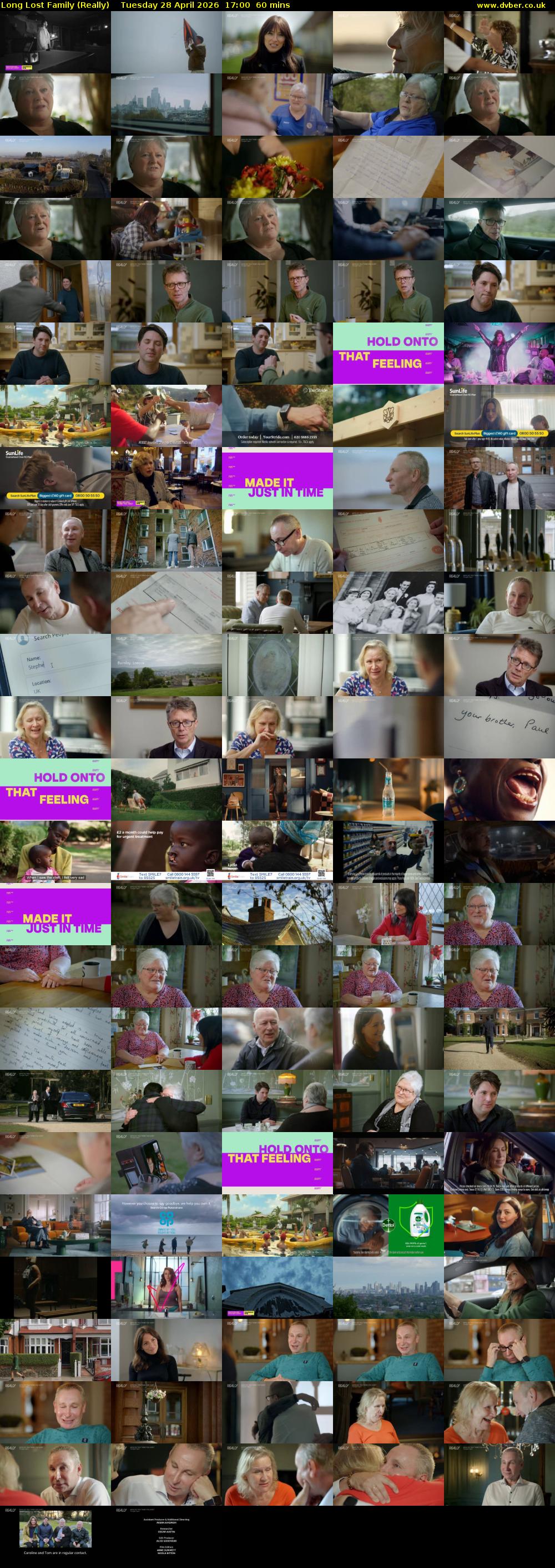 Long Lost Family (Really) Tuesday 28 April 2026 17:00 - 18:00
