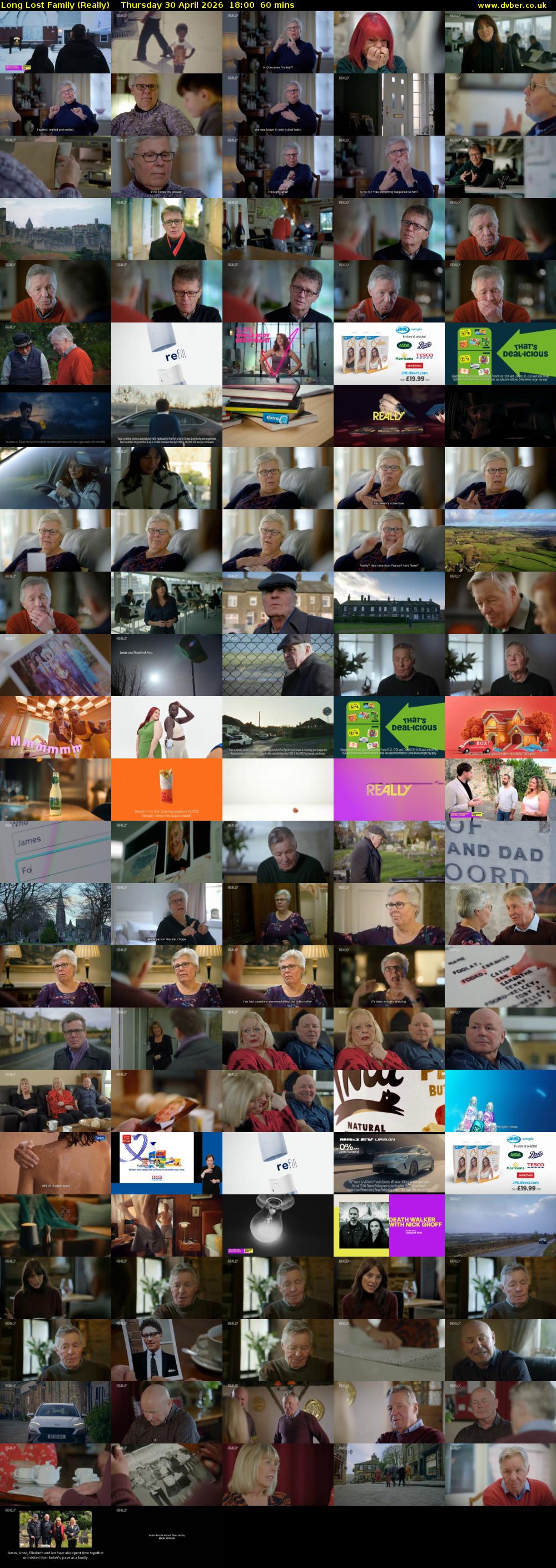 Long Lost Family (Really) Thursday 30 April 2026 18:00 - 19:00