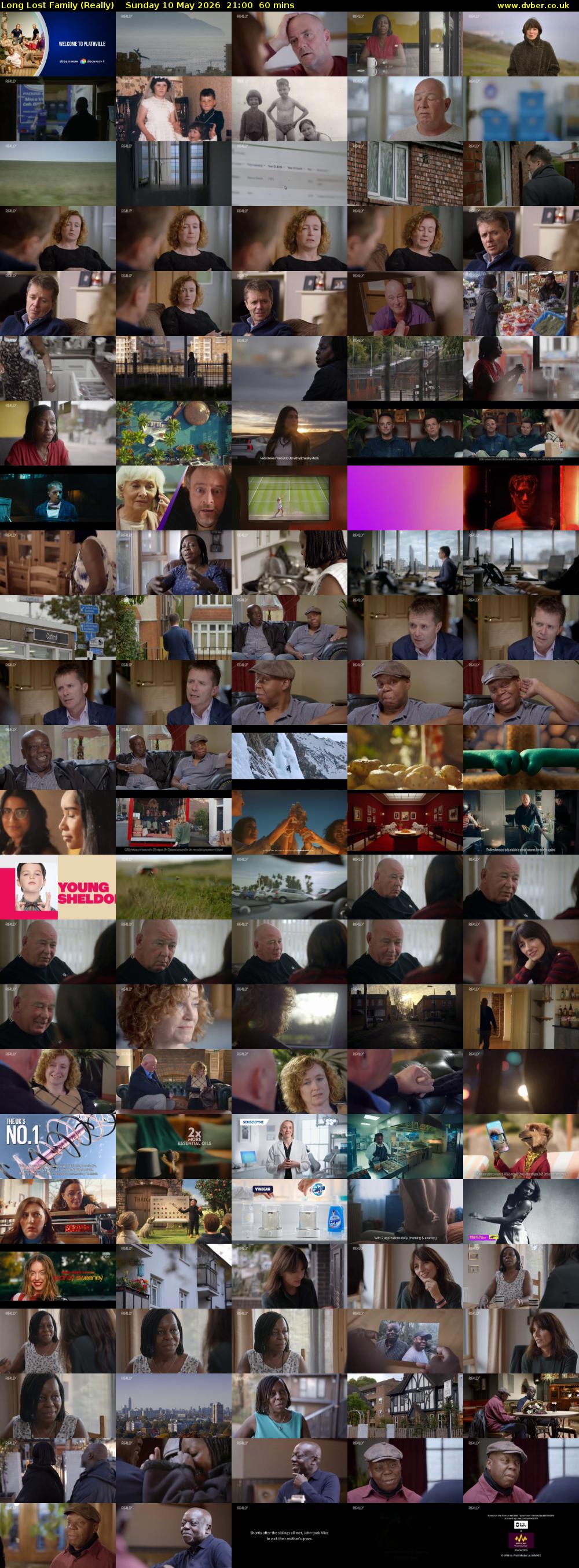 Long Lost Family (Really) Sunday 10 May 2026 21:00 - 22:00