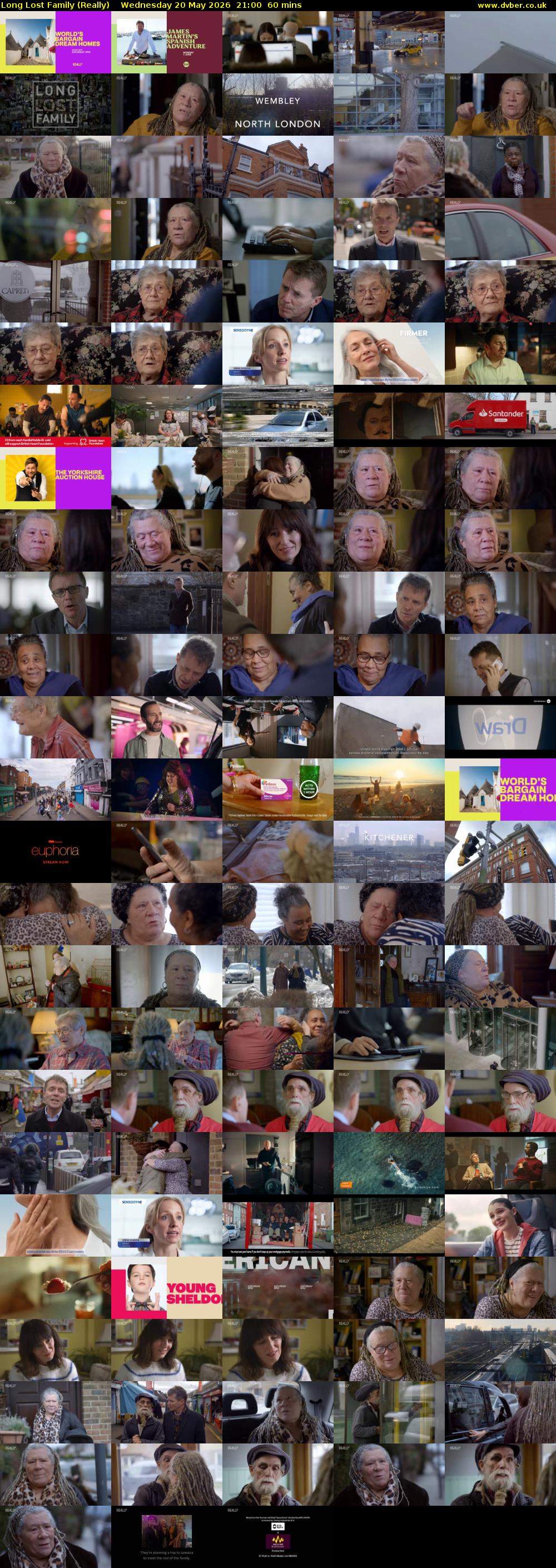 Long Lost Family (Really) Wednesday 20 May 2026 21:00 - 22:00