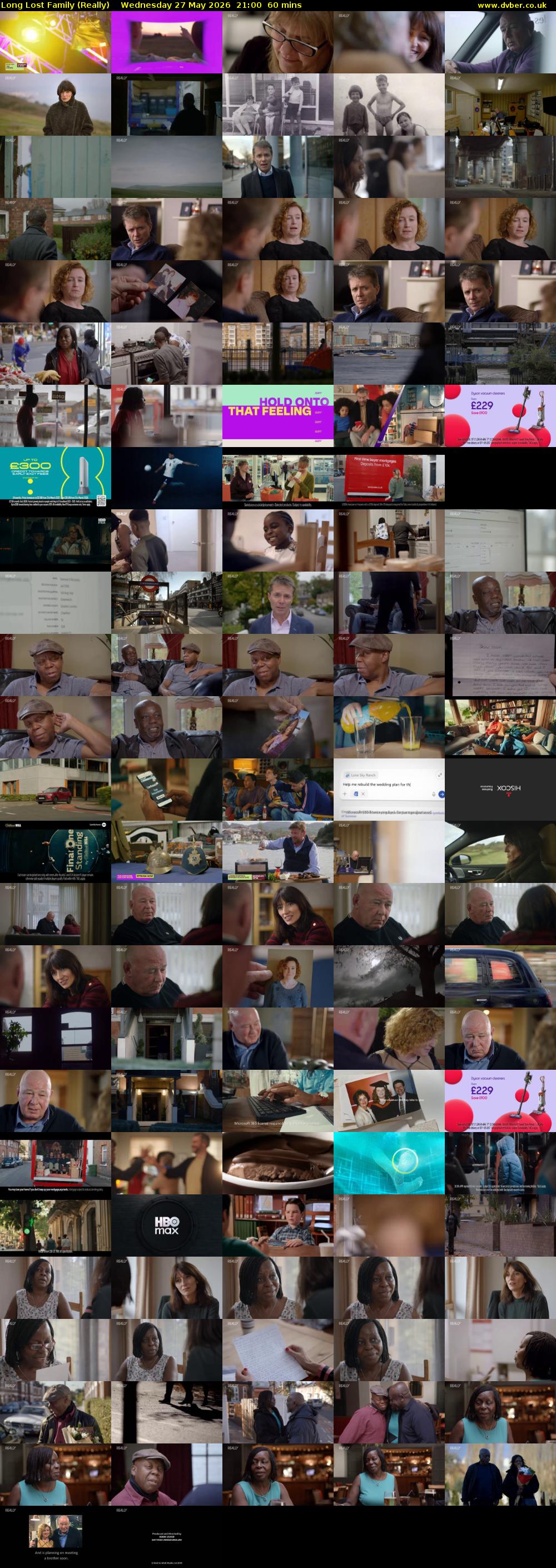 Long Lost Family (Really) Wednesday 27 May 2026 21:00 - 22:00