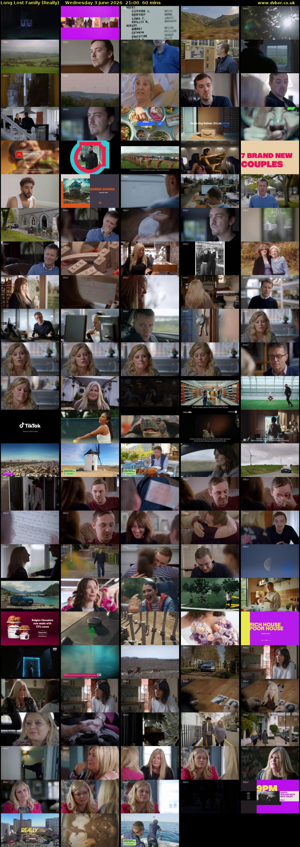 Long Lost Family (Really) Wednesday 3 June 2026 21:00 - 22:00
