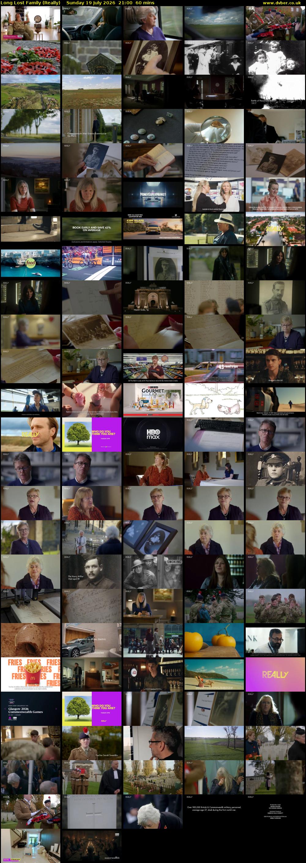 Long Lost Family (Really) Sunday 19 July 2026 21:00 - 22:00