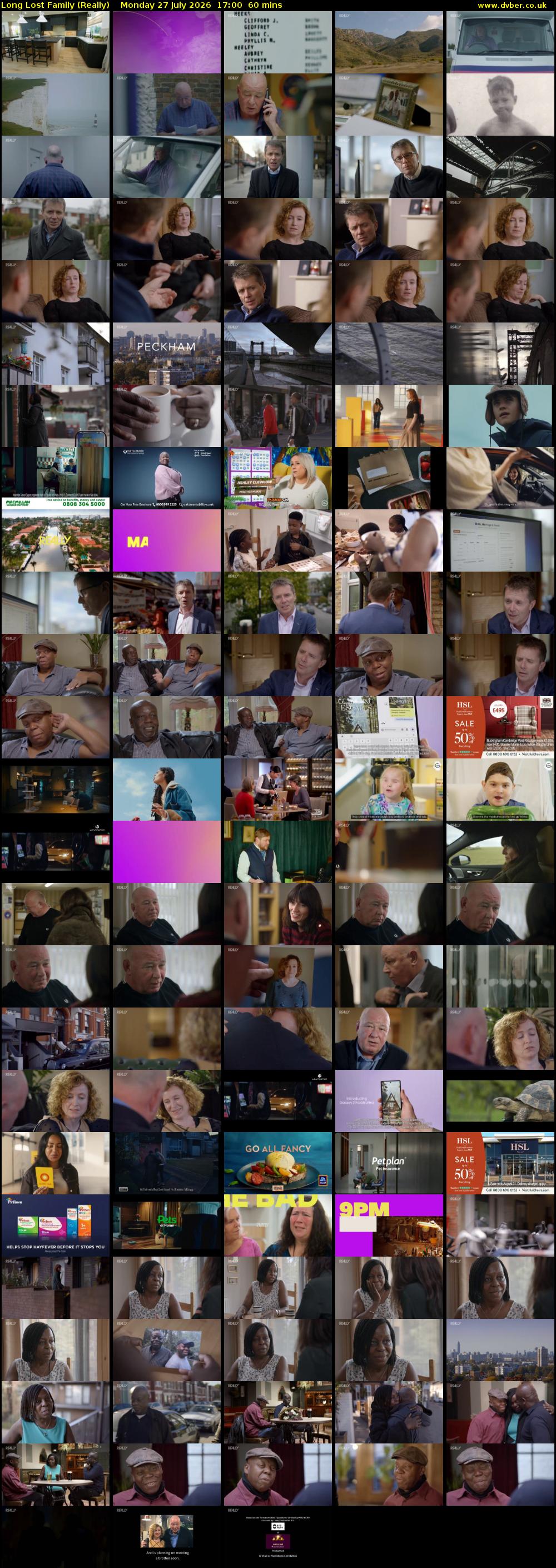 Long Lost Family (Really) Monday 27 July 2026 17:00 - 18:00