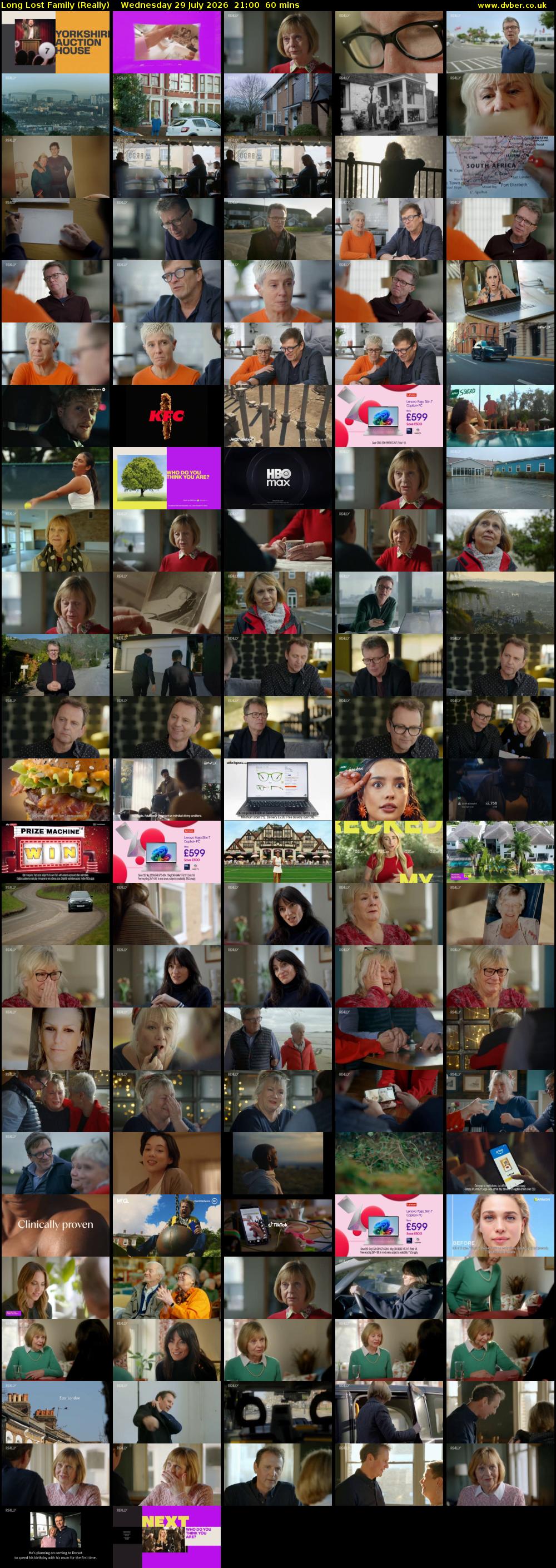 Long Lost Family (Really) Wednesday 29 July 2026 21:00 - 22:00