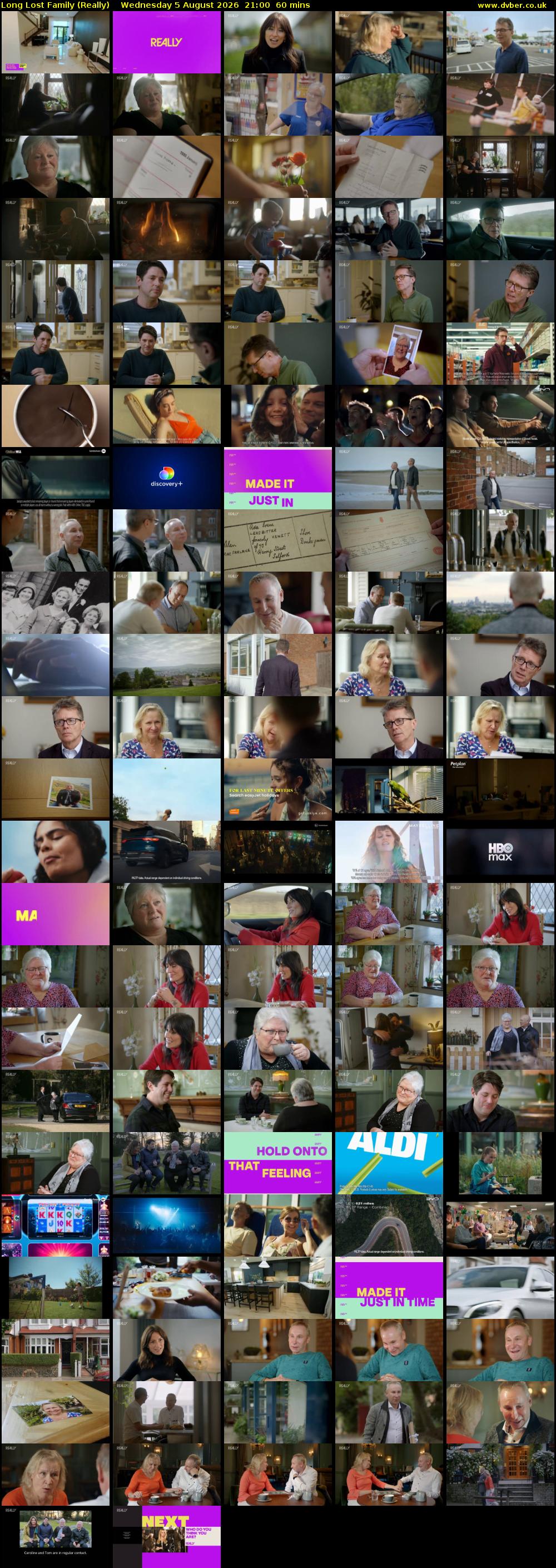 Long Lost Family (Really) Wednesday 5 August 2026 21:00 - 22:00