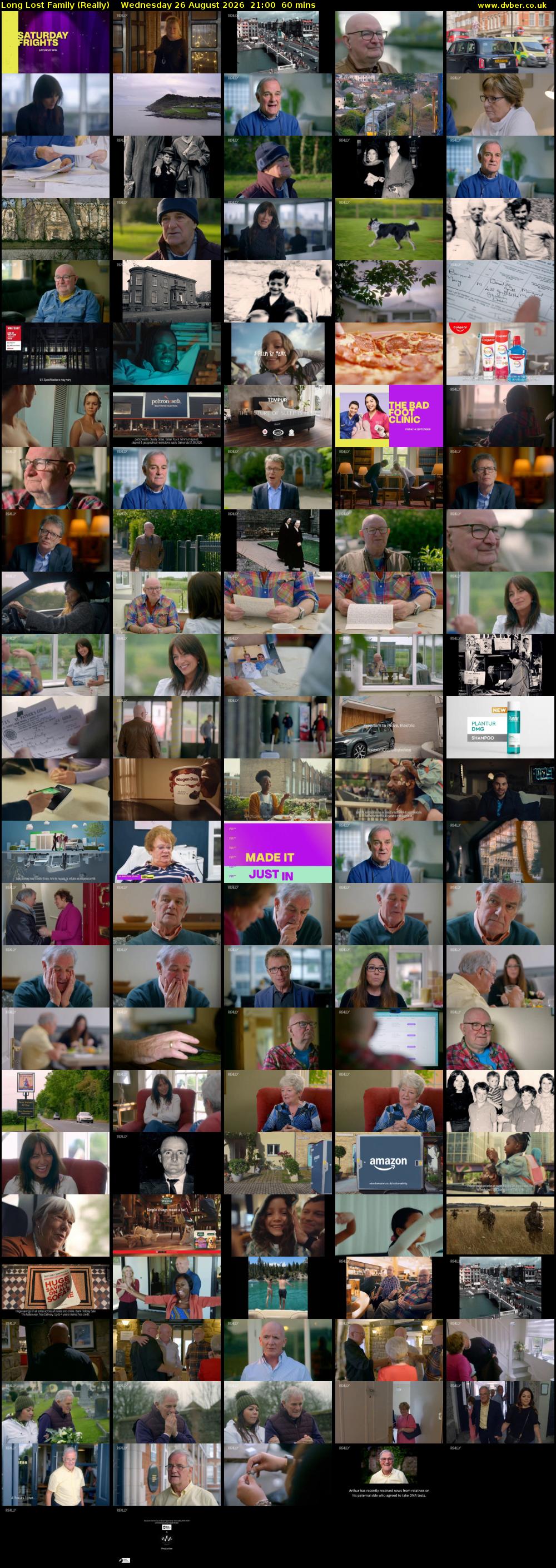 Long Lost Family (Really) Wednesday 26 August 2026 21:00 - 22:00
