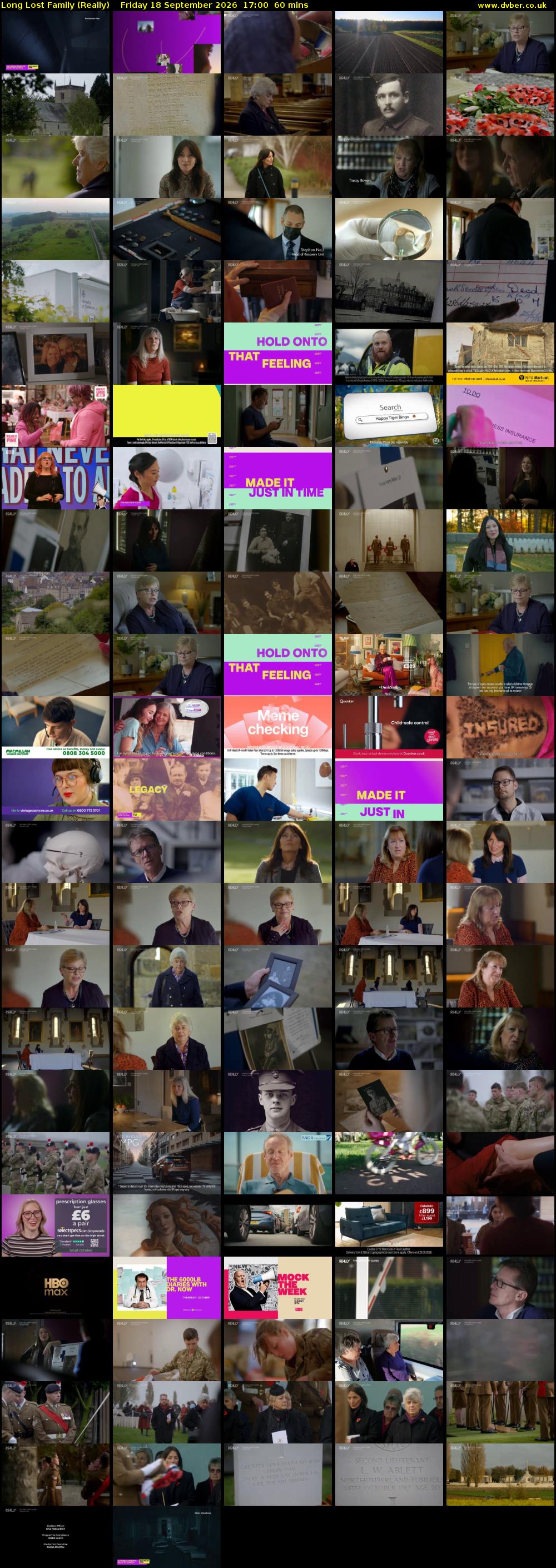 Long Lost Family (Really) Friday 18 September 2026 17:00 - 18:00