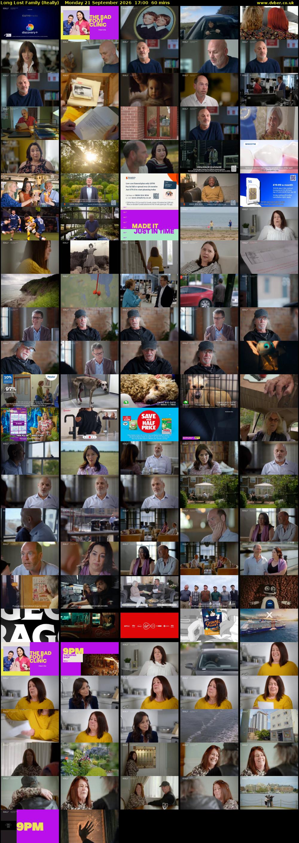 Long Lost Family (Really) Monday 21 September 2026 17:00 - 18:00