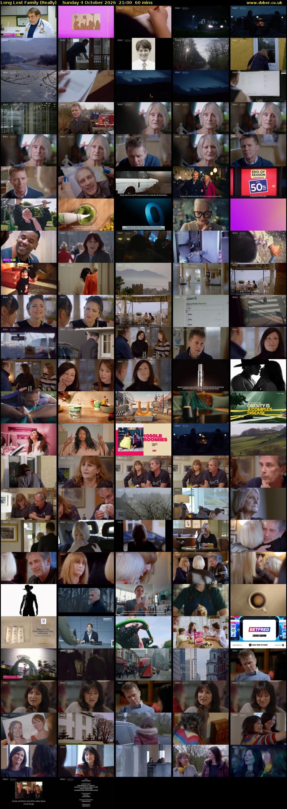 Long Lost Family (Really) Sunday 4 October 2026 21:00 - 22:00