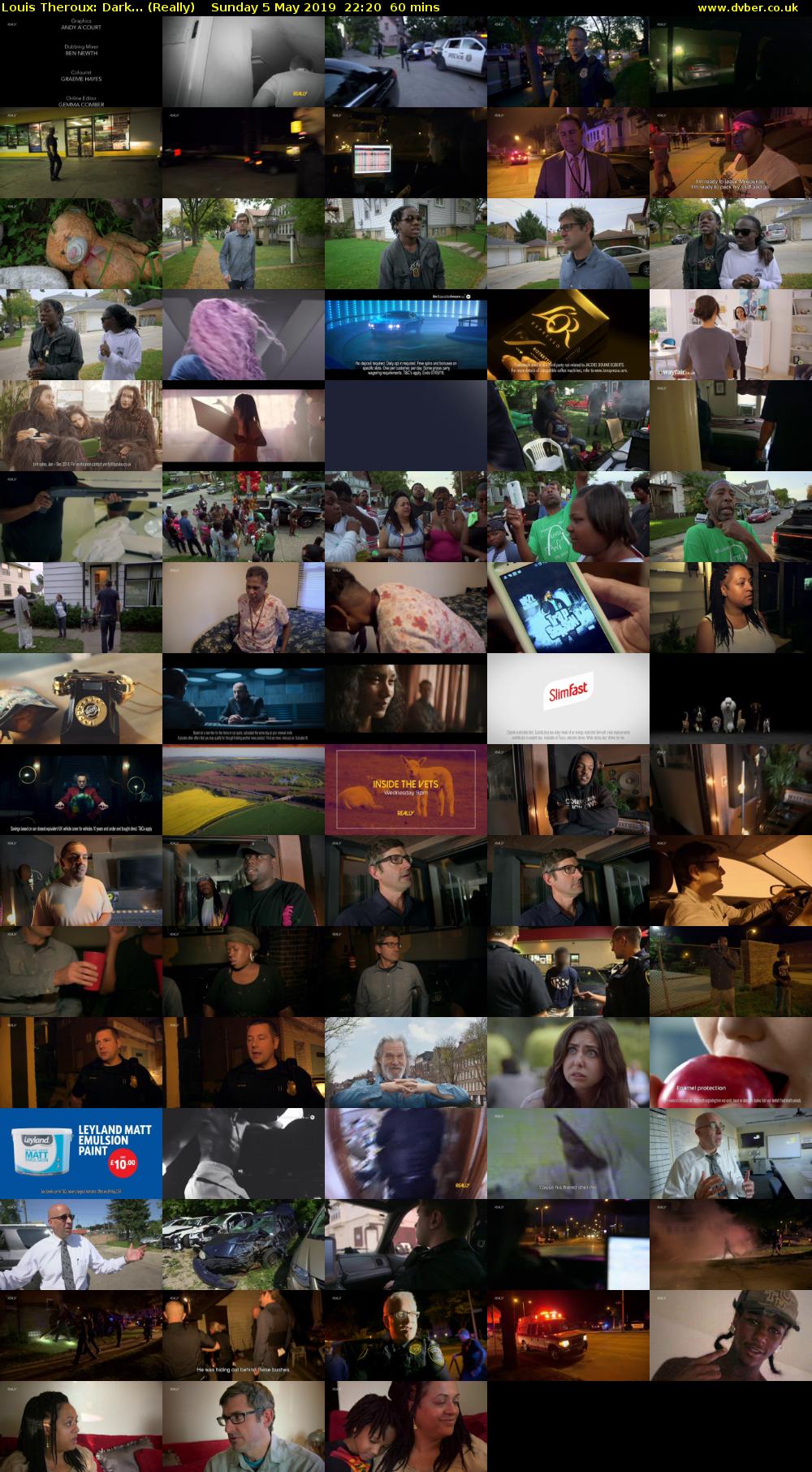Louis Theroux: Dark... (Really) Sunday 5 May 2019 22:20 - 23:20