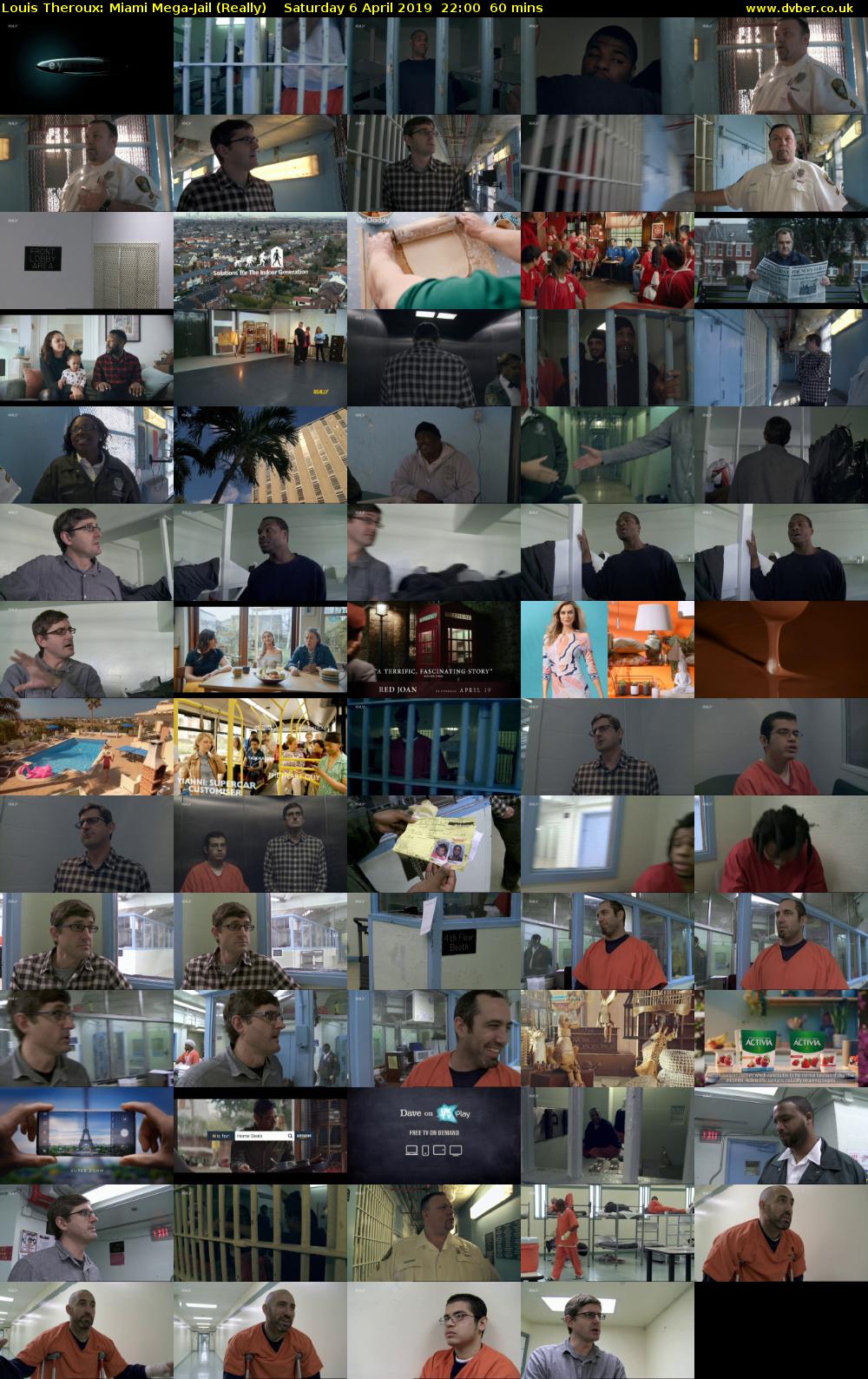 Louis Theroux: Miami Mega-Jail (Really) Saturday 6 April 2019 22:00 - 23:00