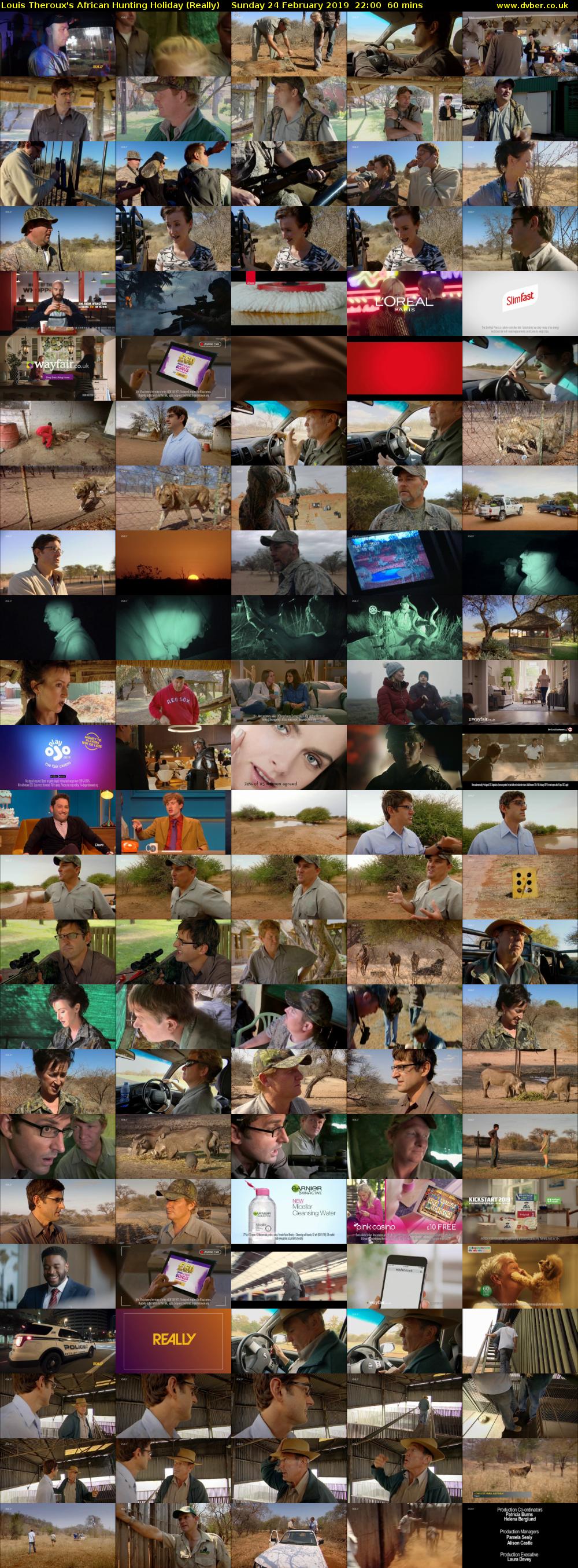 Louis Theroux's African Hunting Holiday (Really) Sunday 24 February 2019 22:00 - 23:00