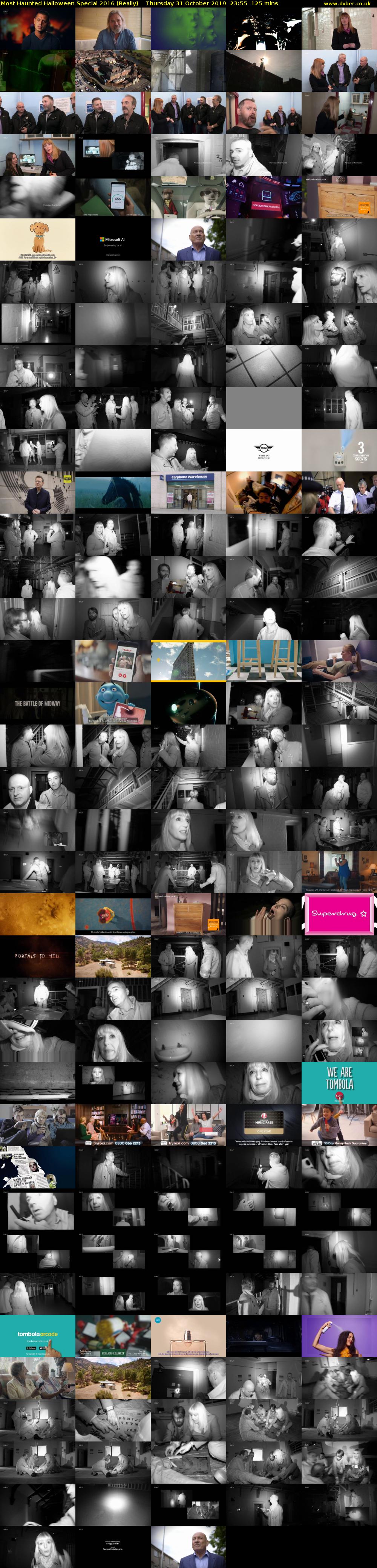 Most Haunted Halloween Special 2016 (Really) Thursday 31 October 2019 23:55 - 02:00