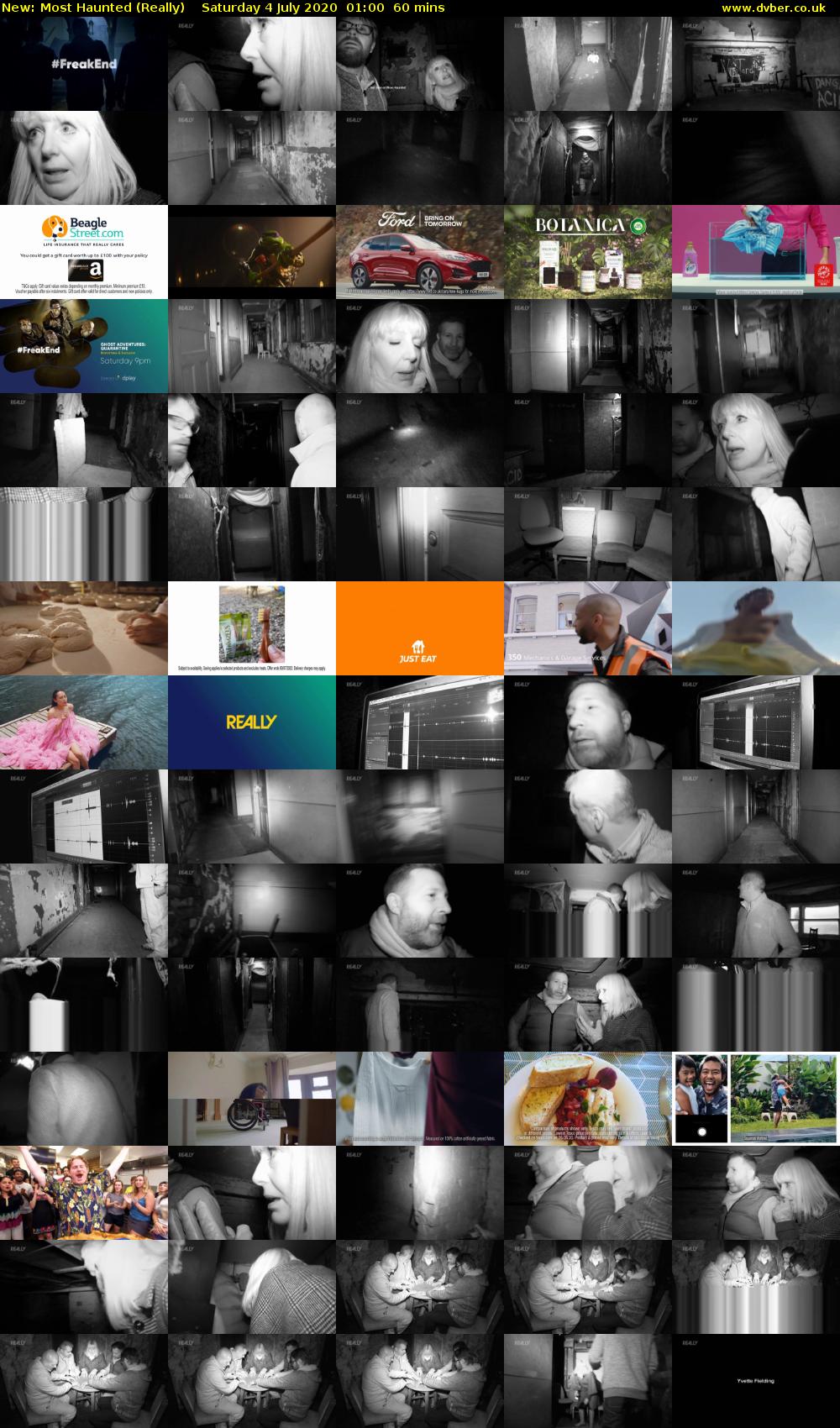 Most Haunted (Really) Saturday 4 July 2020 01:00 - 02:00