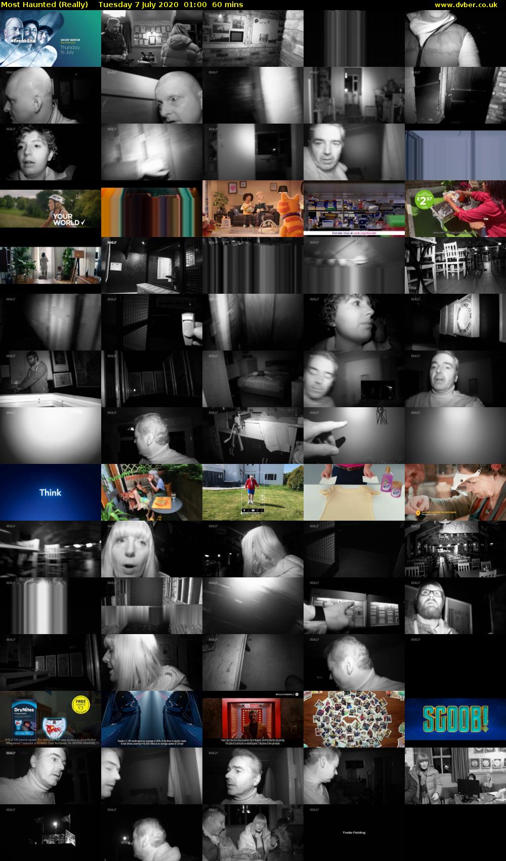 Most Haunted (Really) Tuesday 7 July 2020 01:00 - 02:00