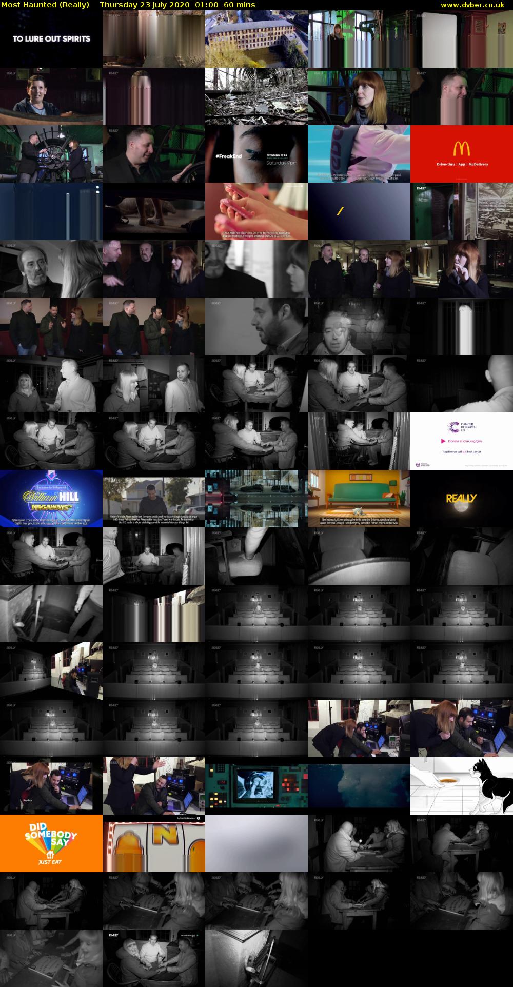 Most Haunted (Really) Thursday 23 July 2020 01:00 - 02:00