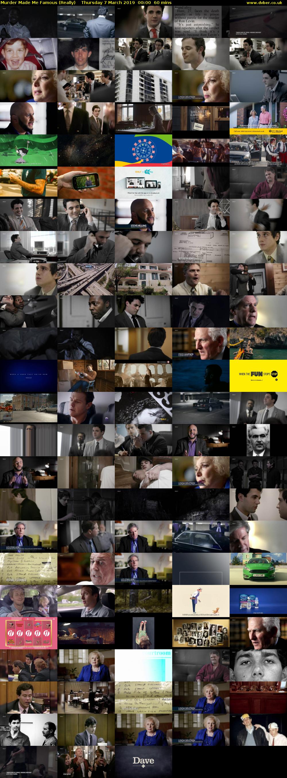 Murder Made Me Famous (Really) Thursday 7 March 2019 00:00 - 01:00