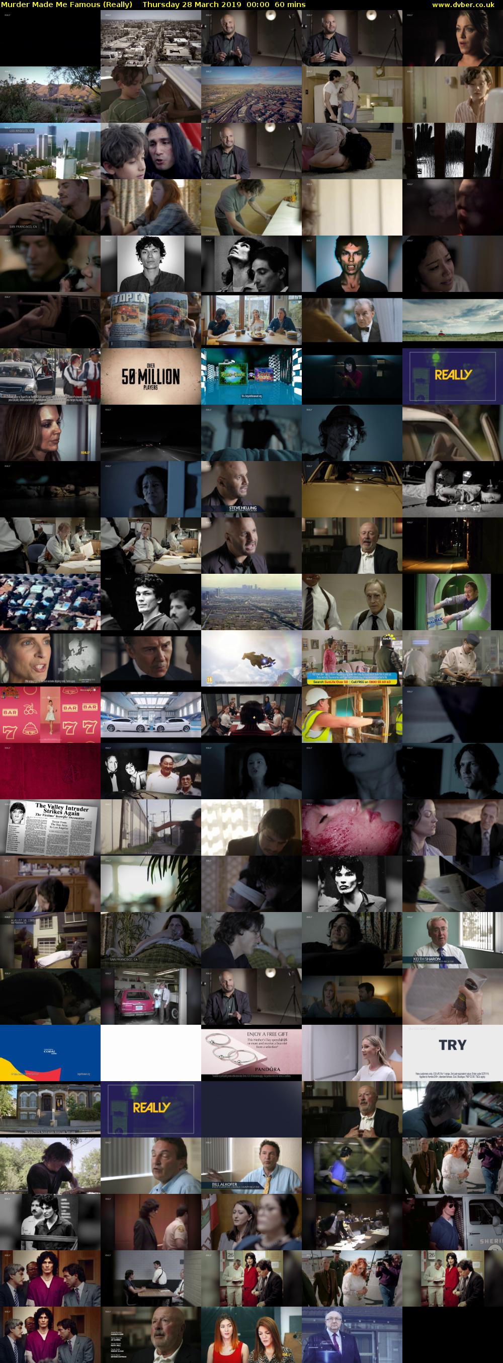 Murder Made Me Famous (Really) Thursday 28 March 2019 00:00 - 01:00