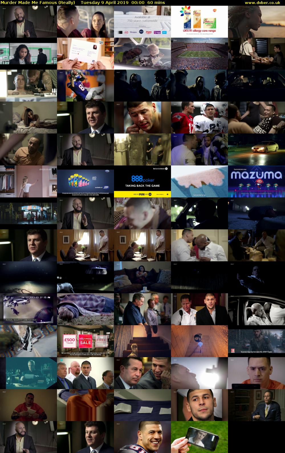 Murder Made Me Famous (Really) Tuesday 9 April 2019 00:00 - 01:00
