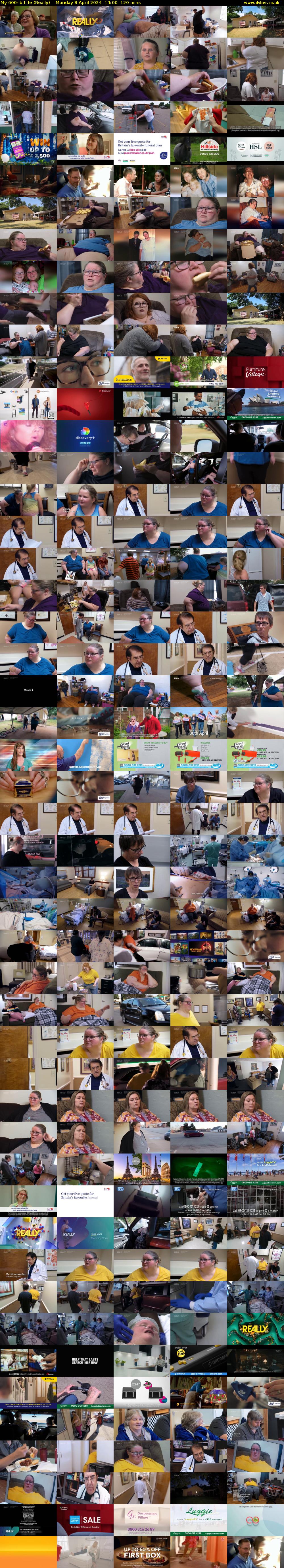 My 600-lb Life (Really) Monday 8 April 2024 14:00 - 16:00