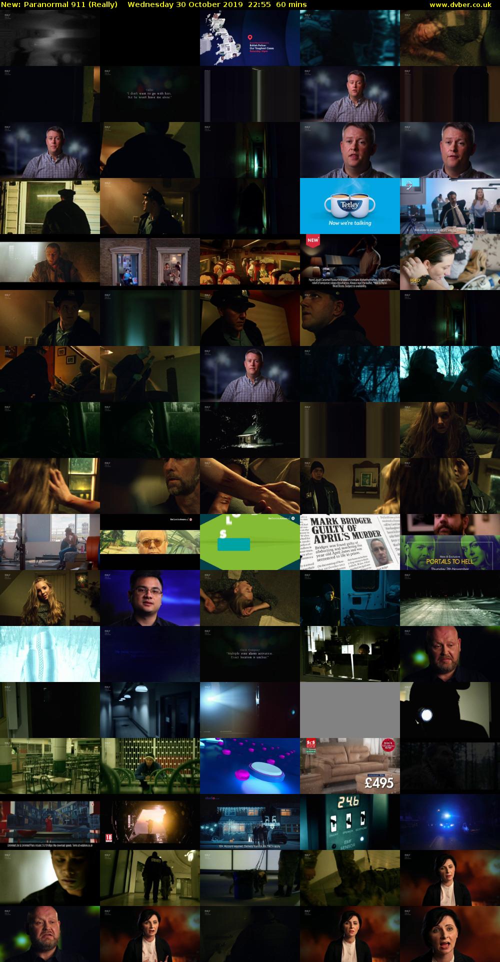 Paranormal 911 (Really) Wednesday 30 October 2019 22:55 - 23:55