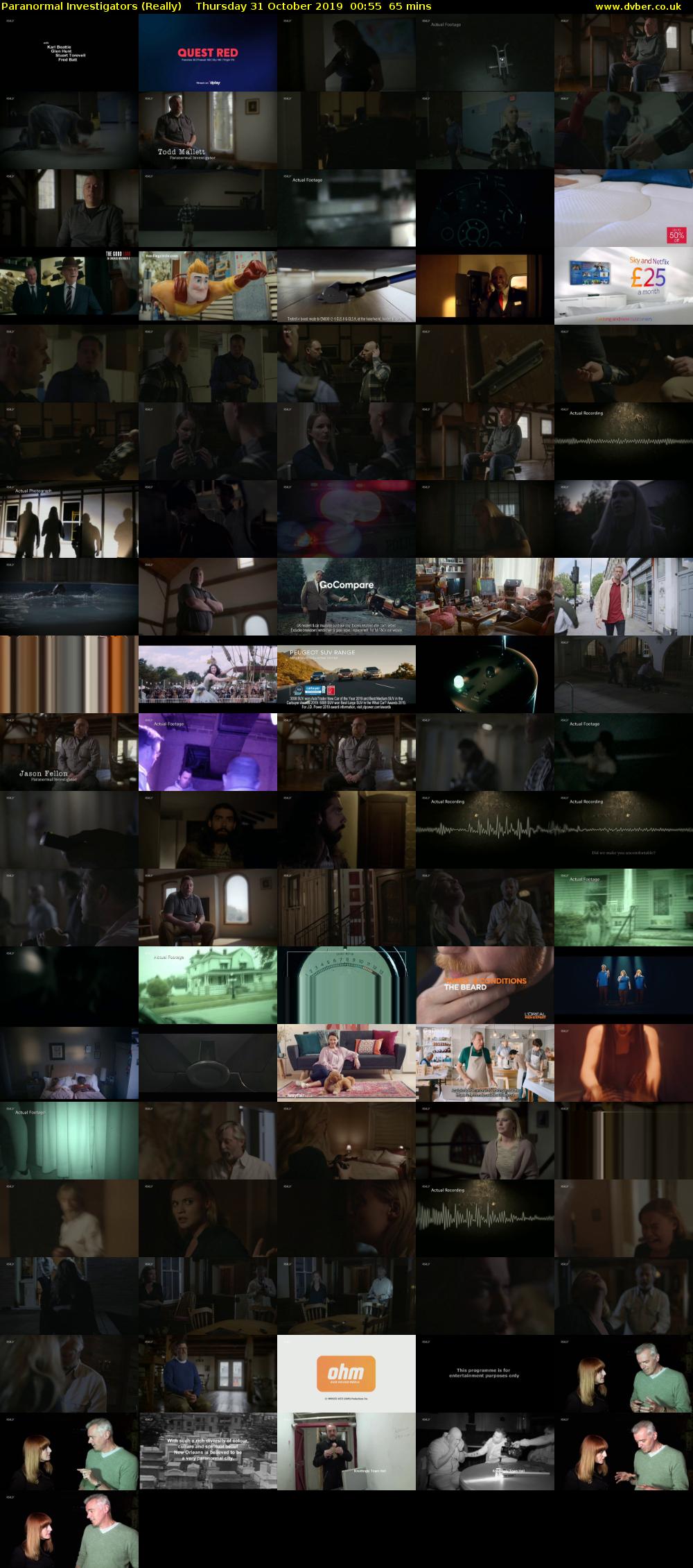 Paranormal Investigators (Really) Thursday 31 October 2019 00:55 - 02:00