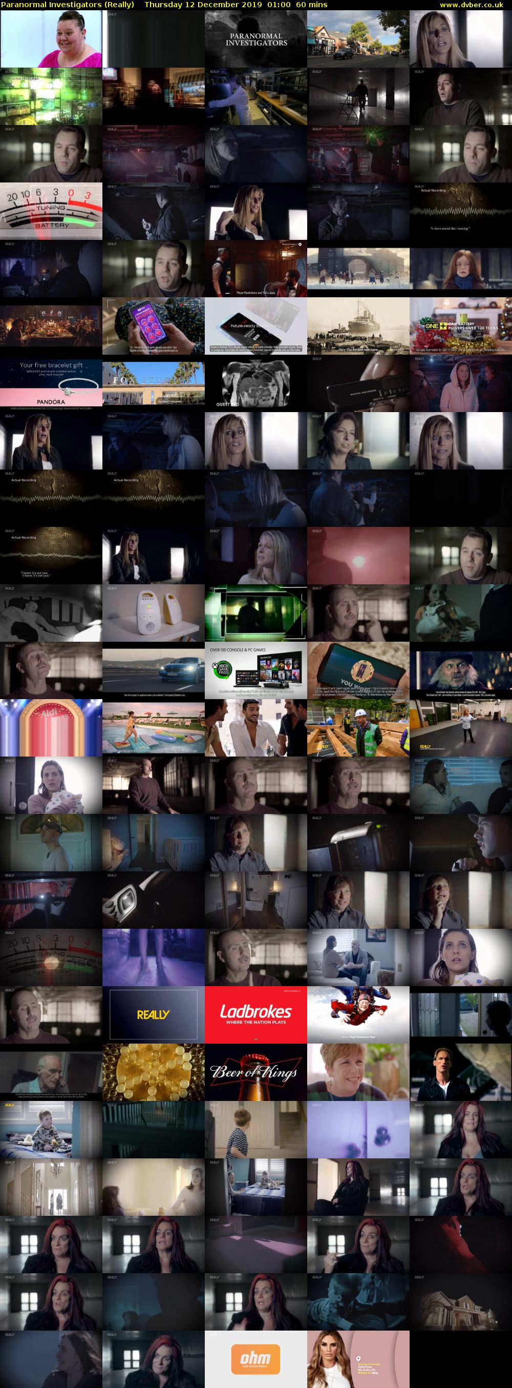 Paranormal Investigators (Really) Thursday 12 December 2019 01:00 - 02:00